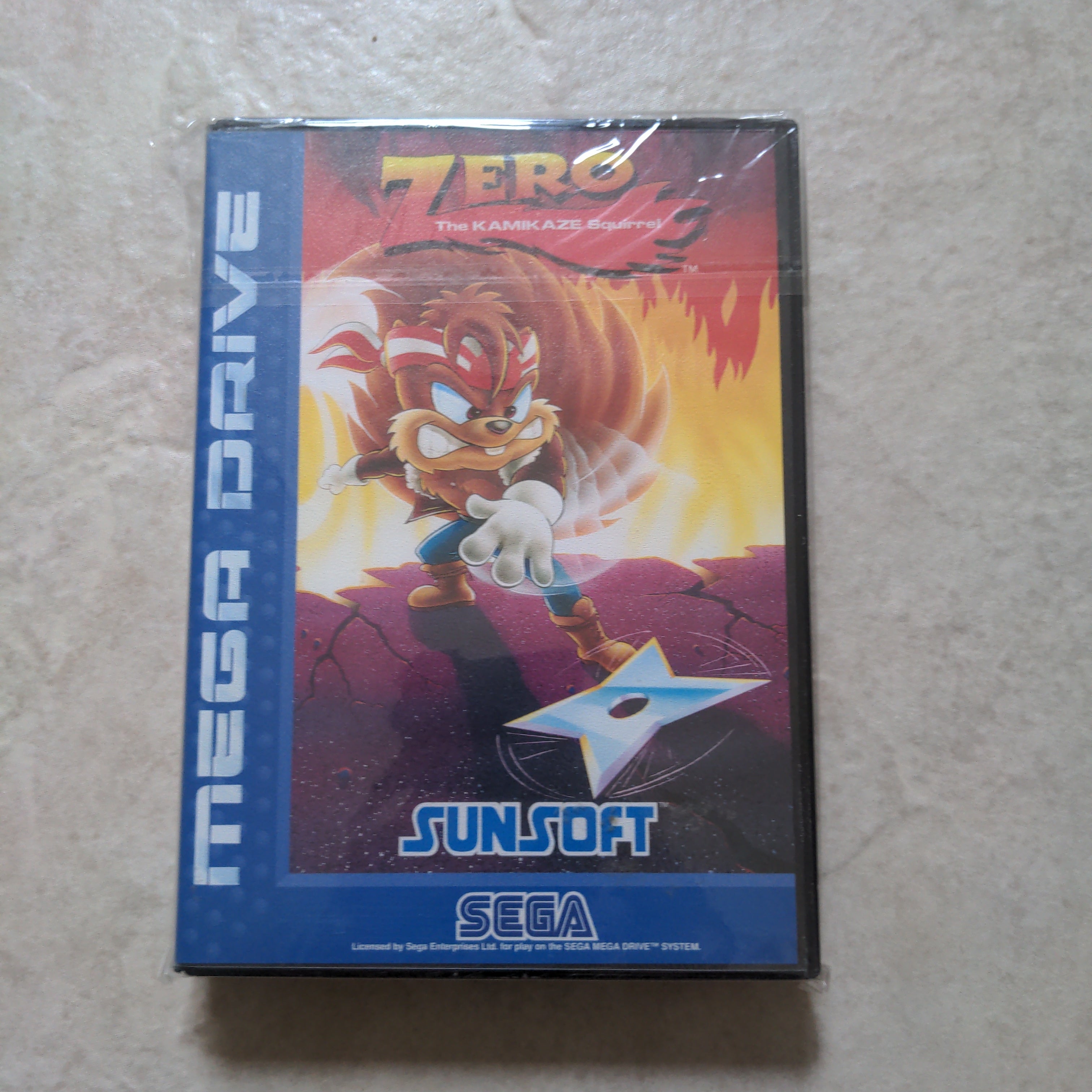 Zero The Kamikaze Squirrel Sega Mega Drive game