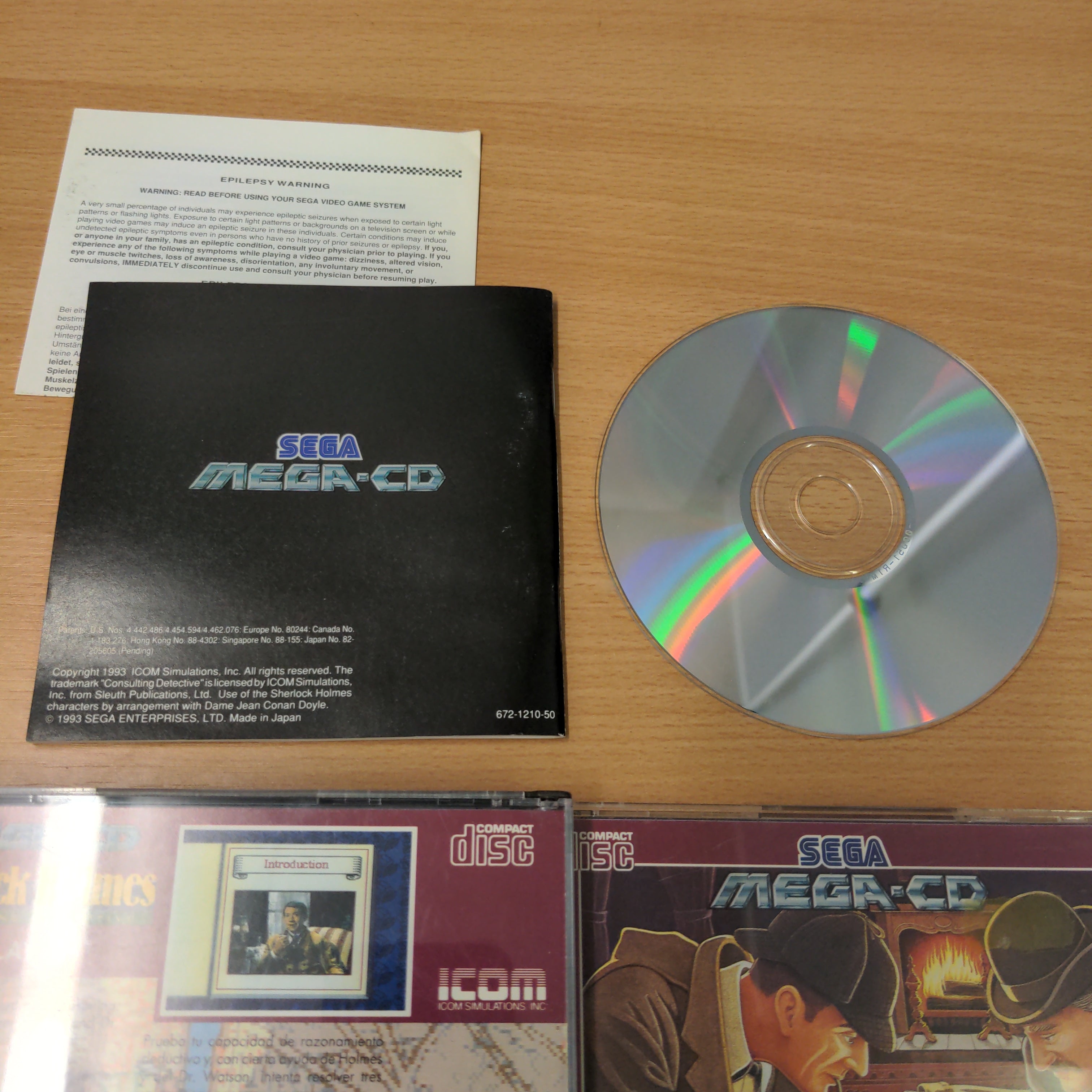 Sherlock Holmes: Consulting Detective Sega Mega-CD game