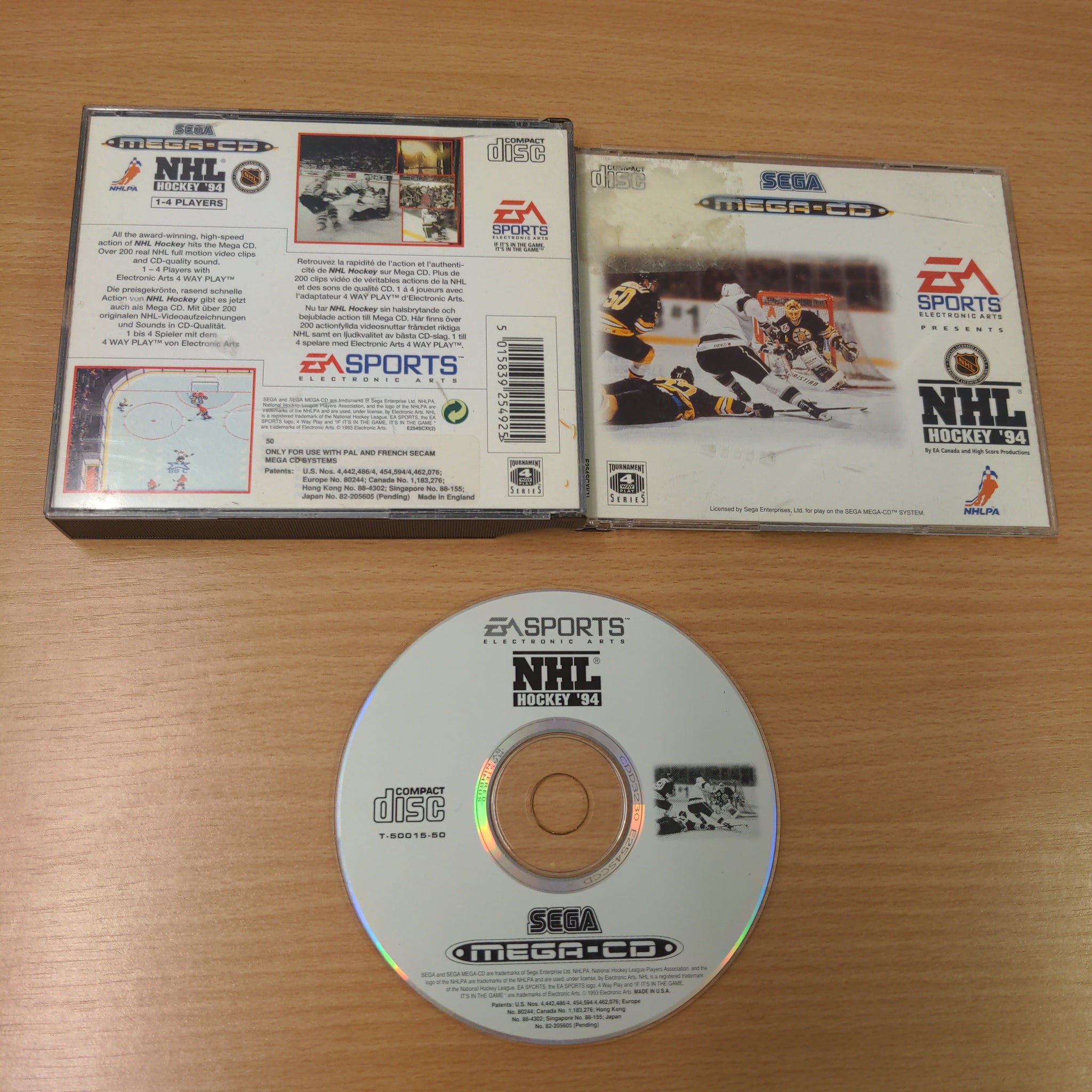 NHL Hockey 94 Sega Mega-CD game