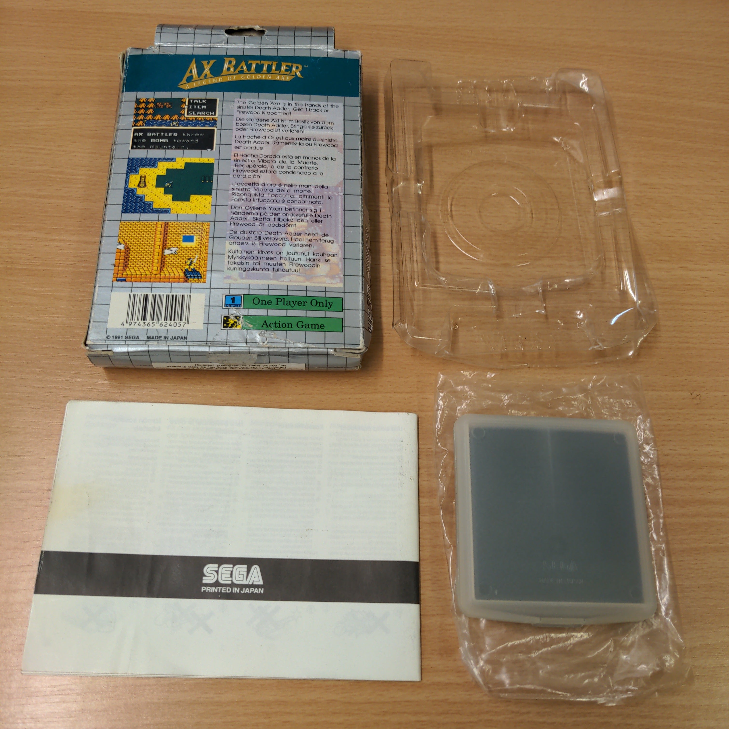 Ax Battler: A Legend of Golden Axe Sega Game Gear game