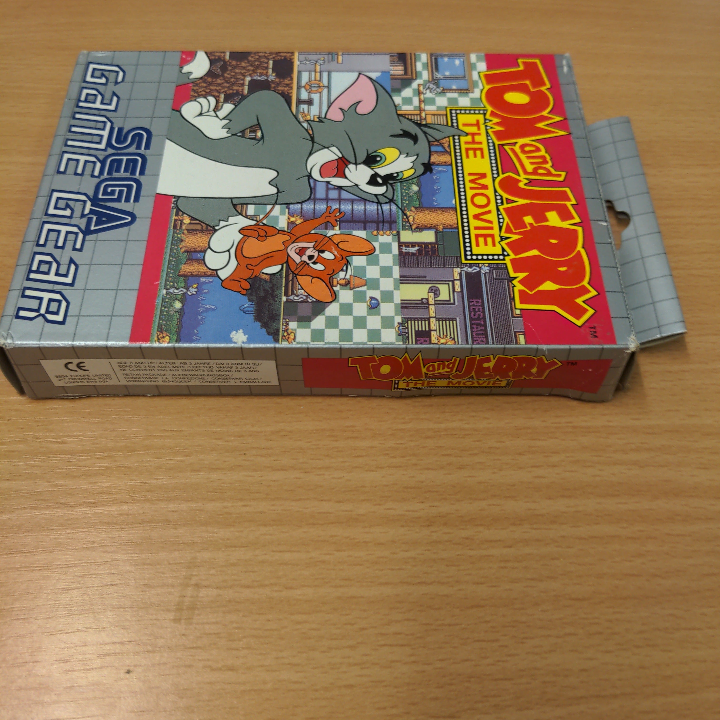 Tom and Jerry The Movie Sega Game Gear game boxed – retro game