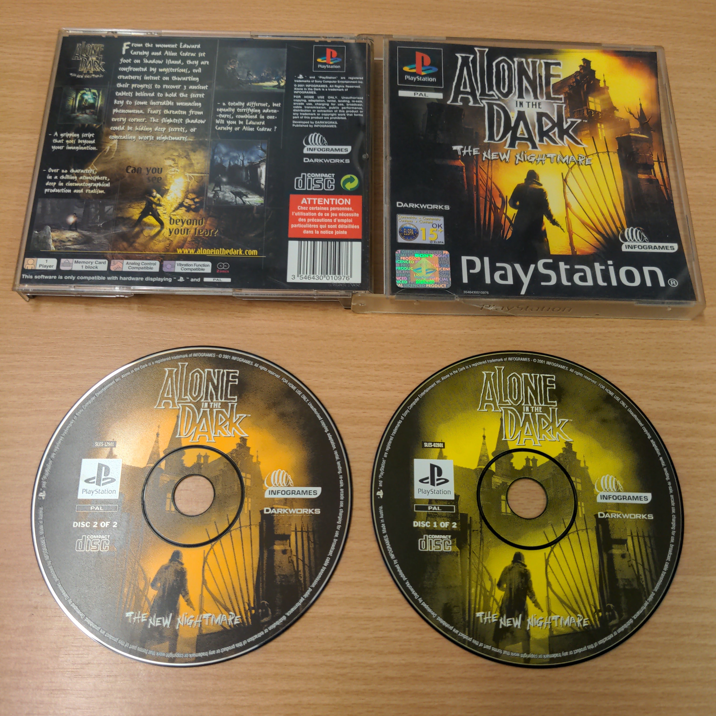 Alone In The Dark The New Nightmare Sony PS1 game