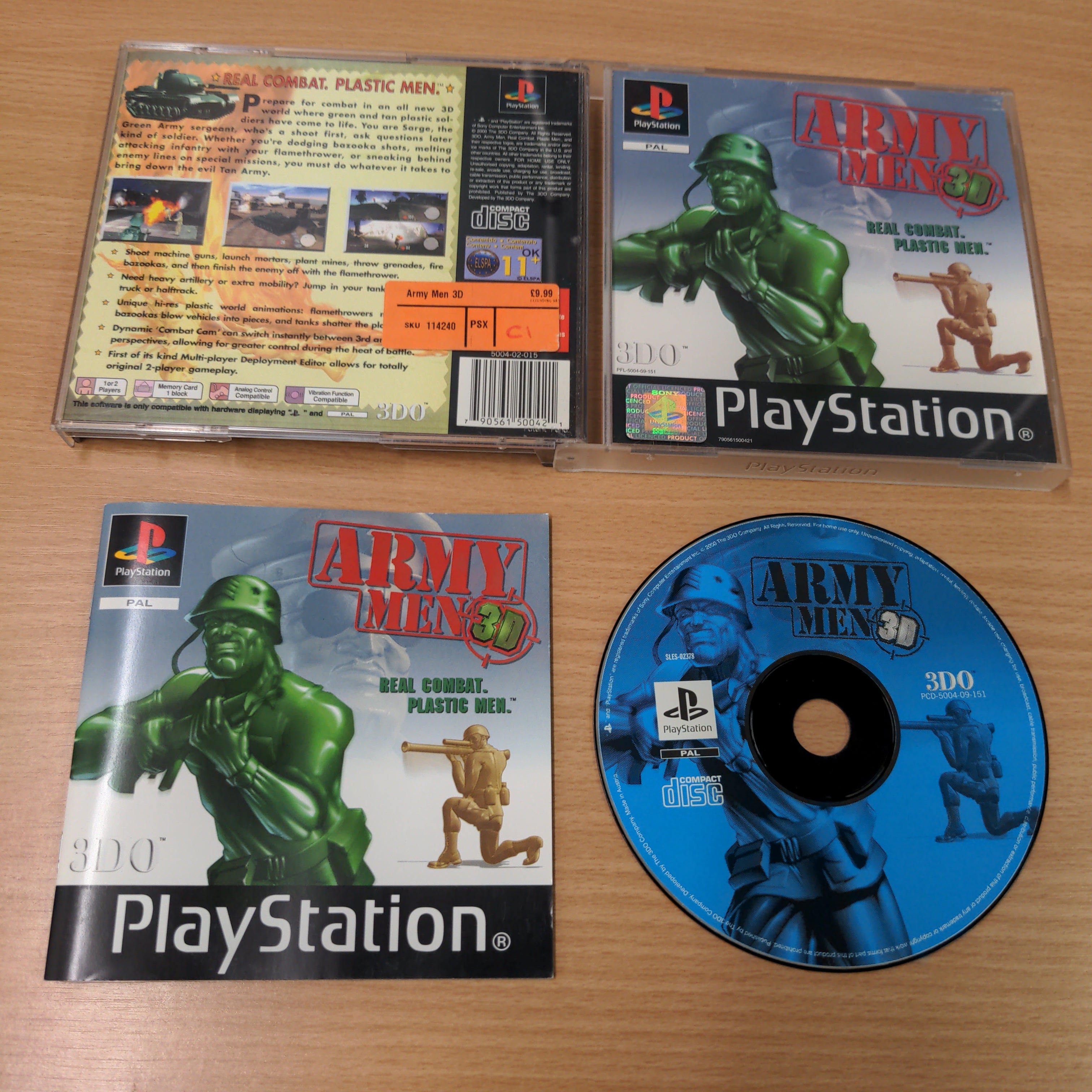 Army Men 3D Sony PS1 game