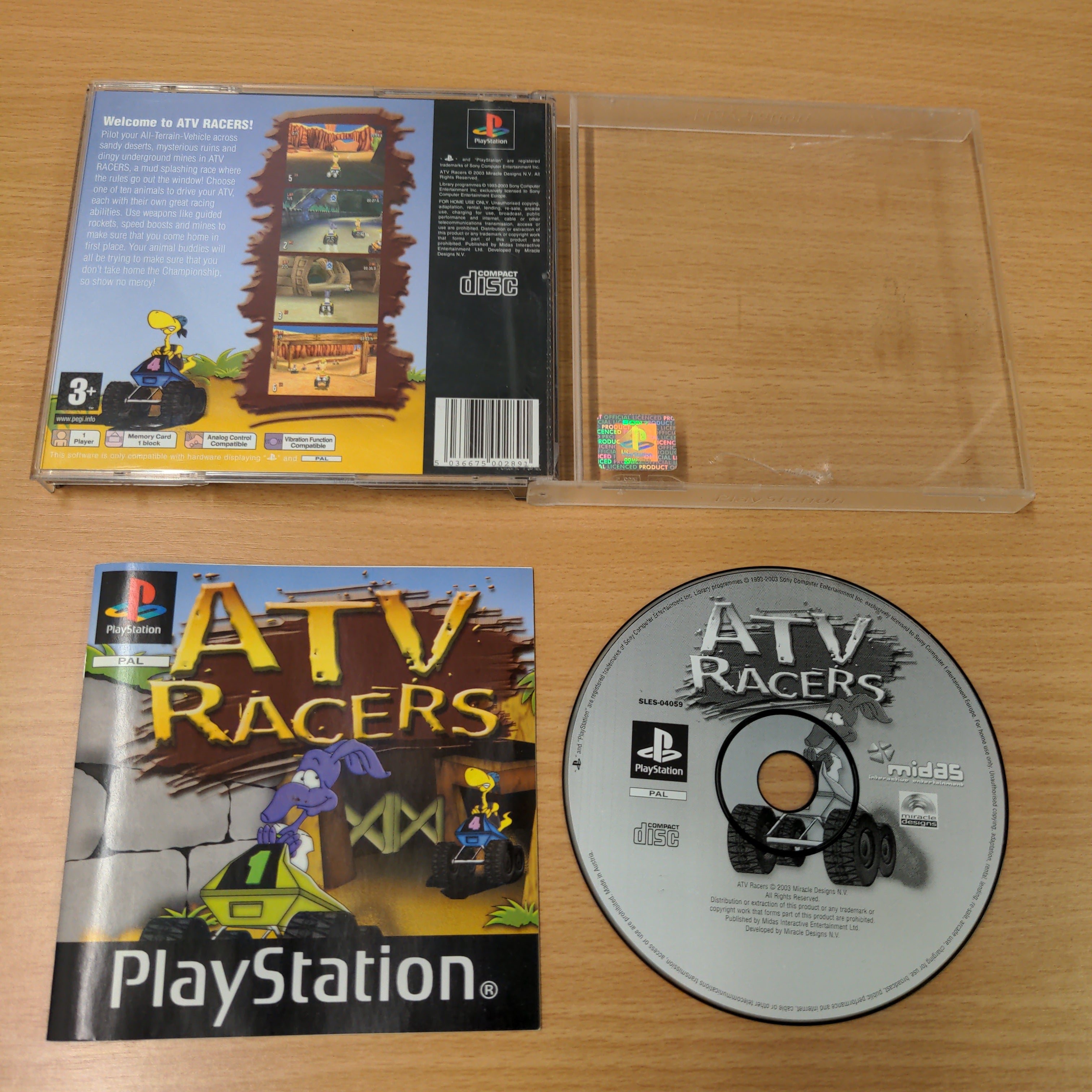 ATV Racers Sony PS1 game