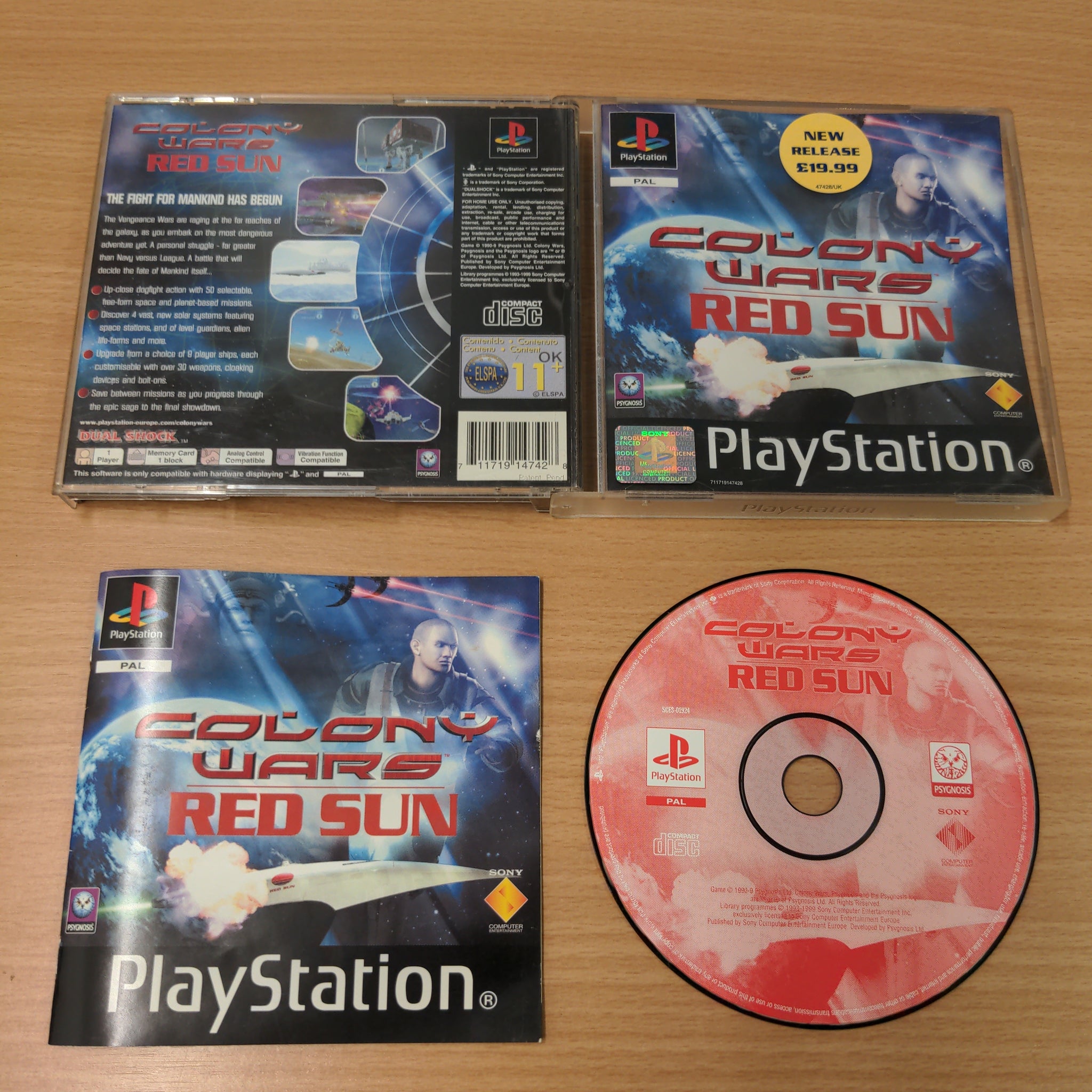 Colony Wars Red Sun PS1 game