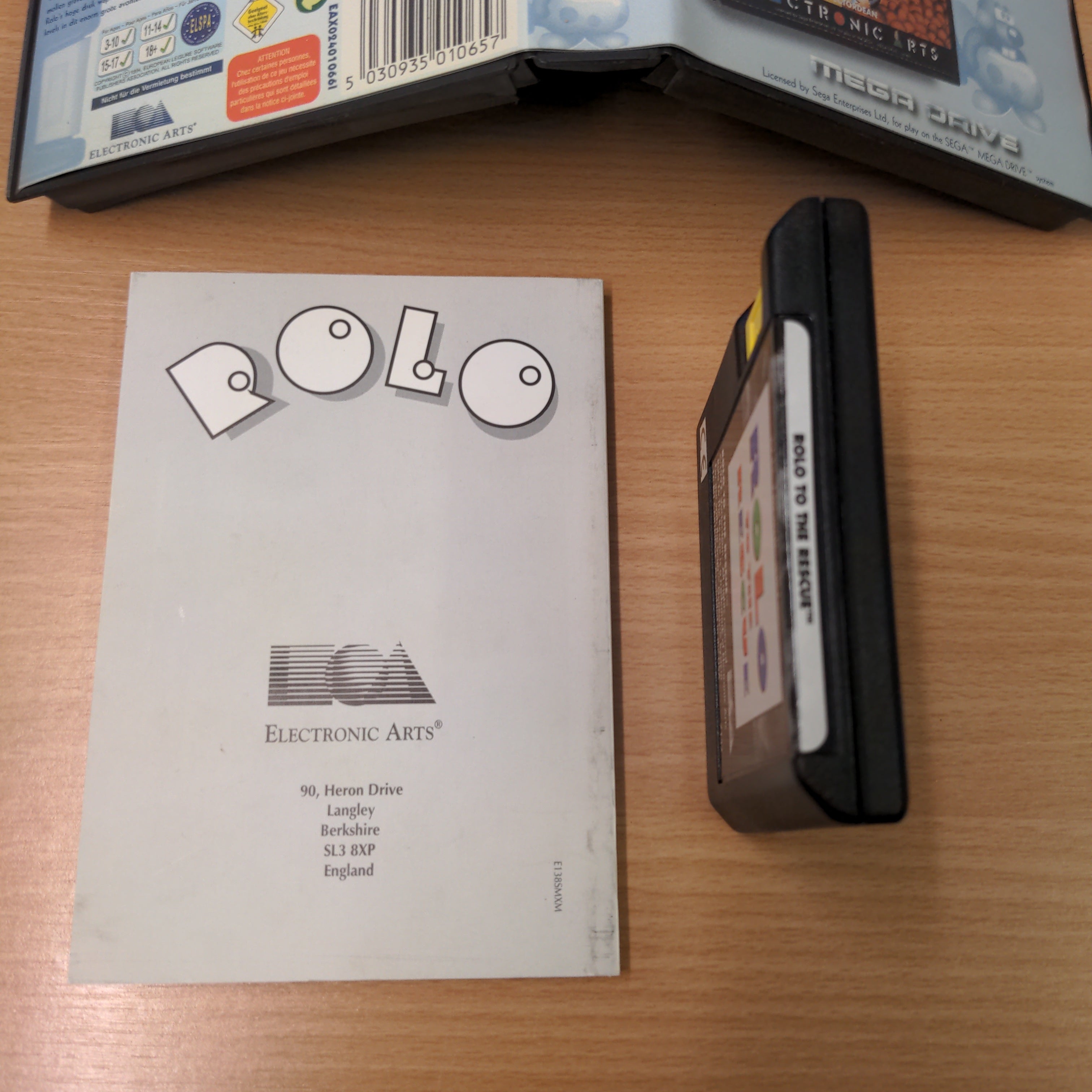 Rolo the Rescue Classics Sega Mega Drive game complete