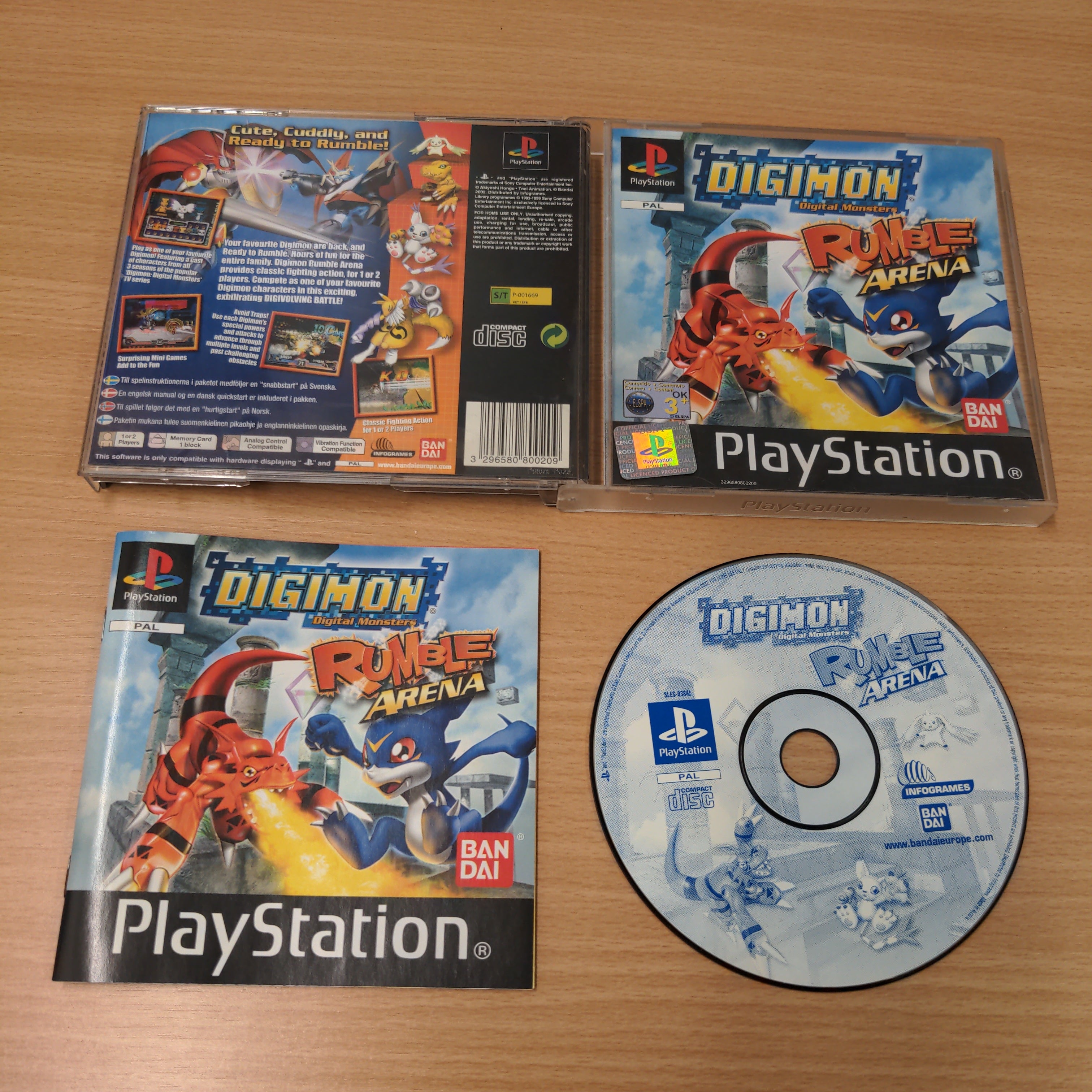 Digimon Rumble Arena Sony PS1 game