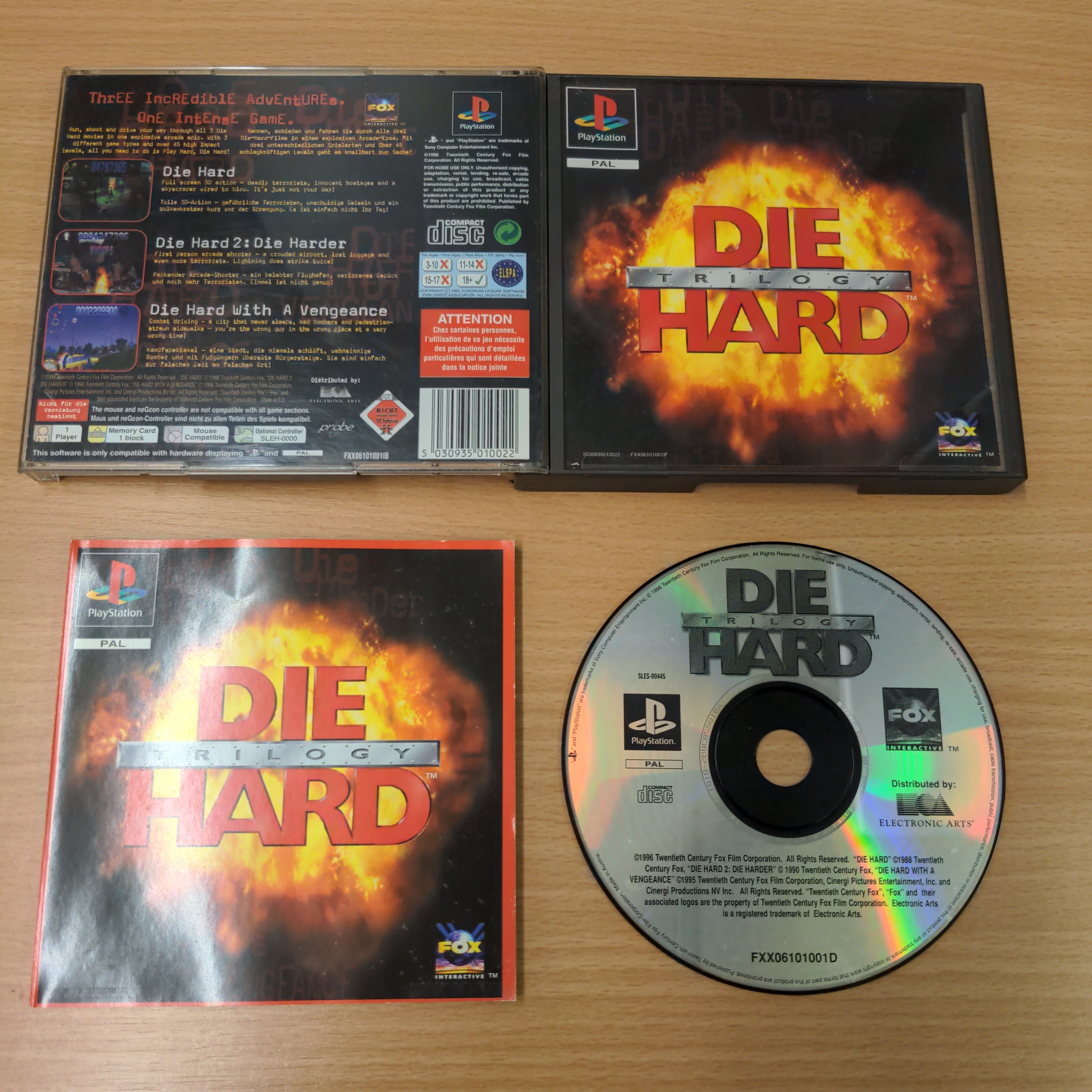 Die Hard Trilogy Sony PS1 game