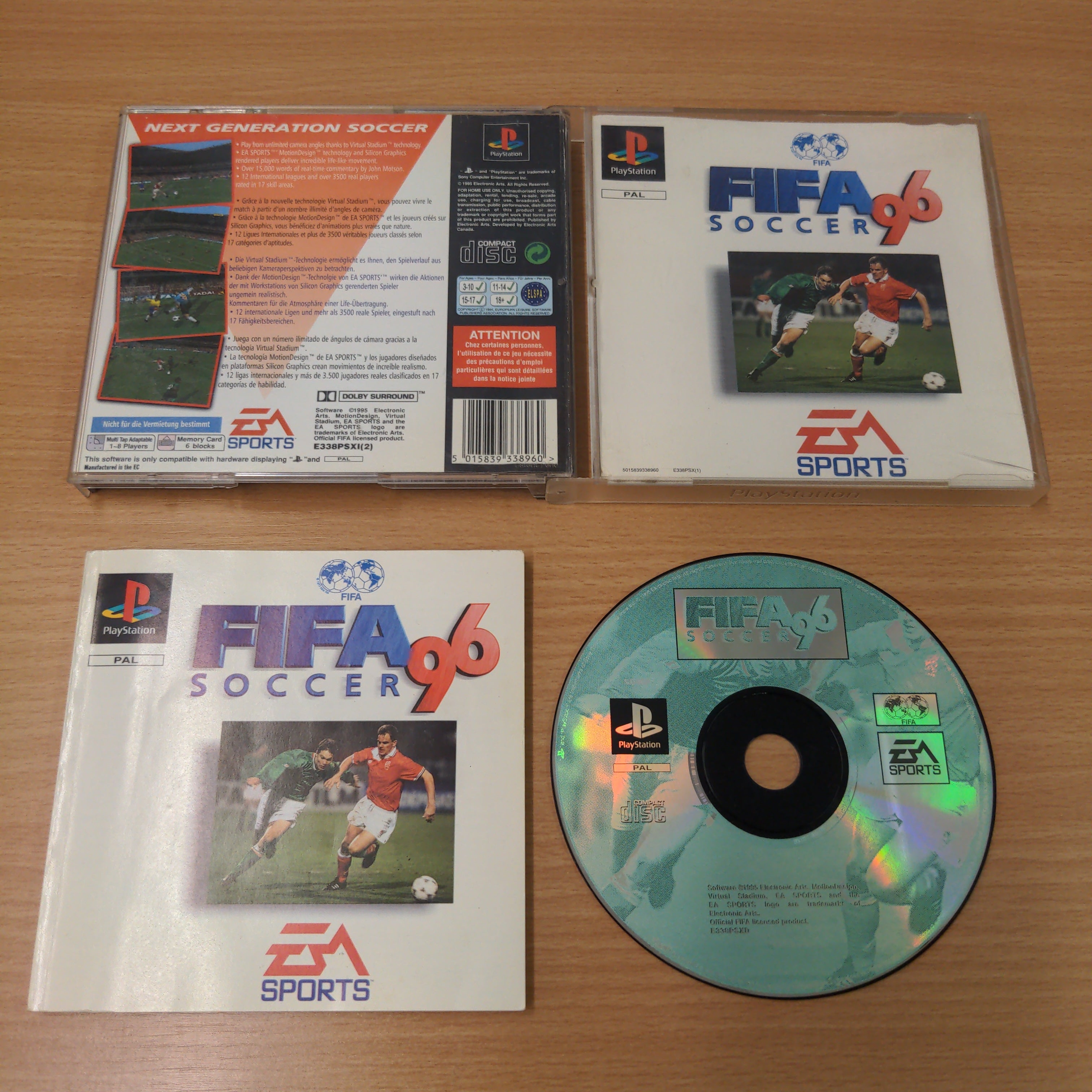 FIFA Soccer 96 Sony PS1 game