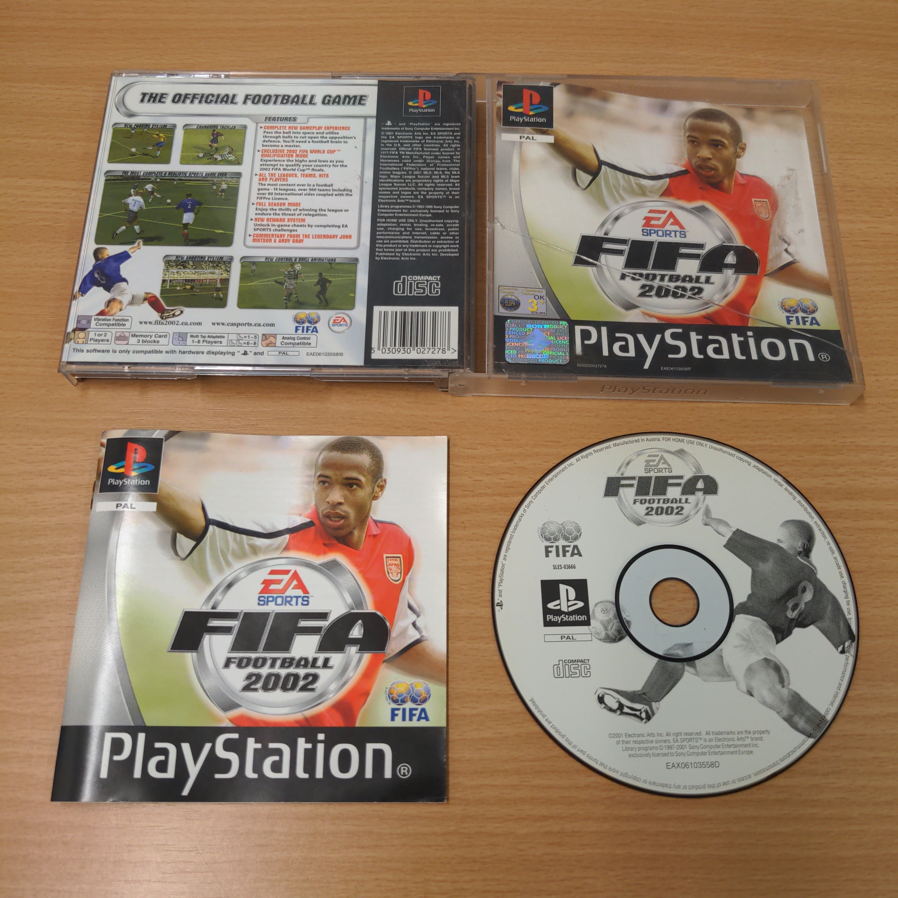 FIFA Football 2002 Sony PS1 game