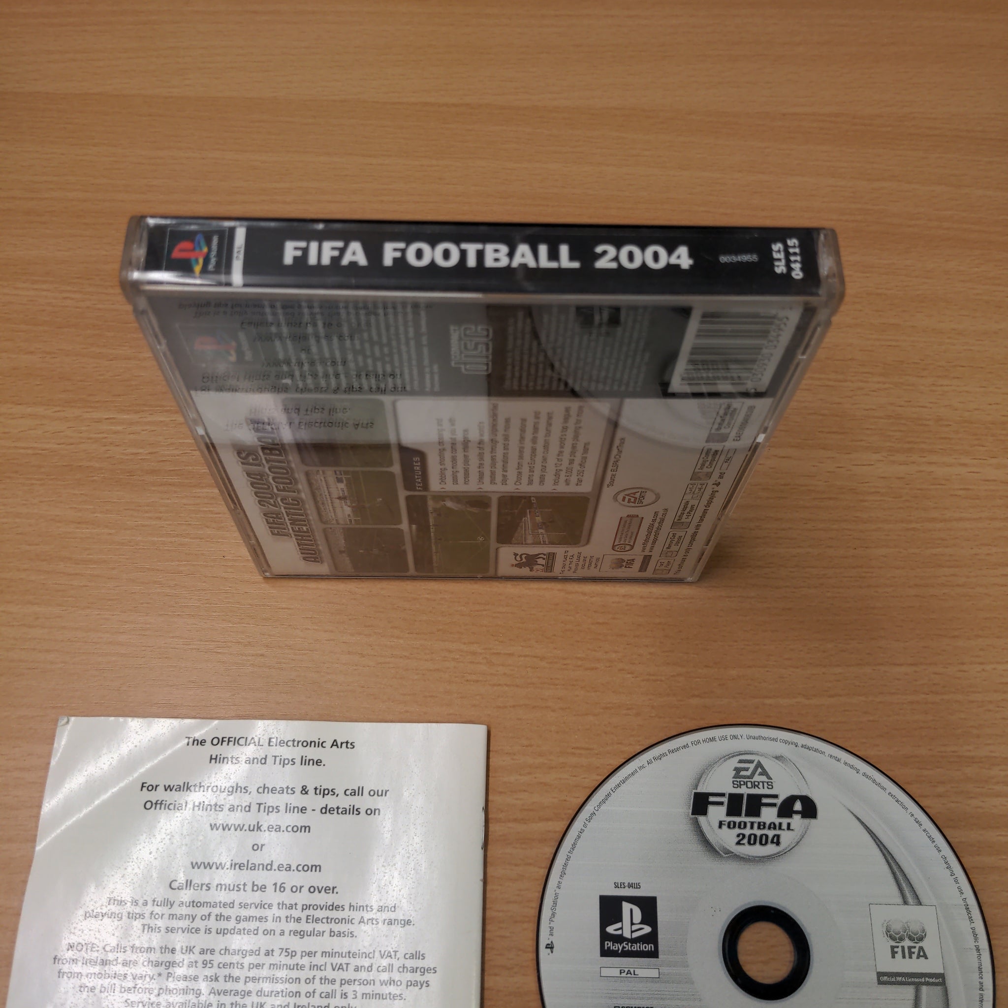 FIFA FOOTBALL 2004 SONY PLAYSTATION 1 PS1 PAL-FR COMPLETE Good Condition Overall 5030931034954 FIFA FOOTBALL 2004 SONY PLAYSTATION 1 PS1 PAL-FR COMPLETE Good Condition Overall 5030931034954