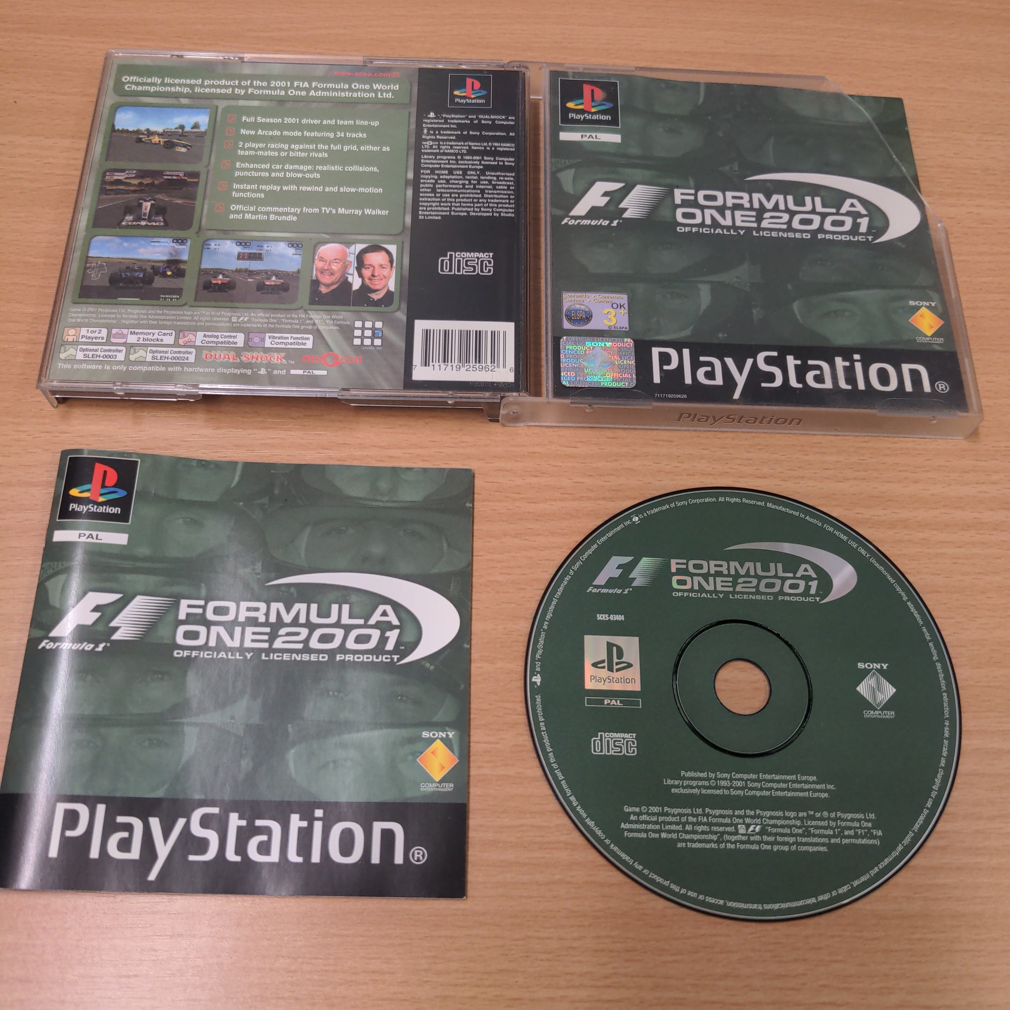 FORMULA ONE - PLATINUM ----- pour PS1 --- complet FORMULA ONE - PLATINUM ----- pour PS1 --- complet