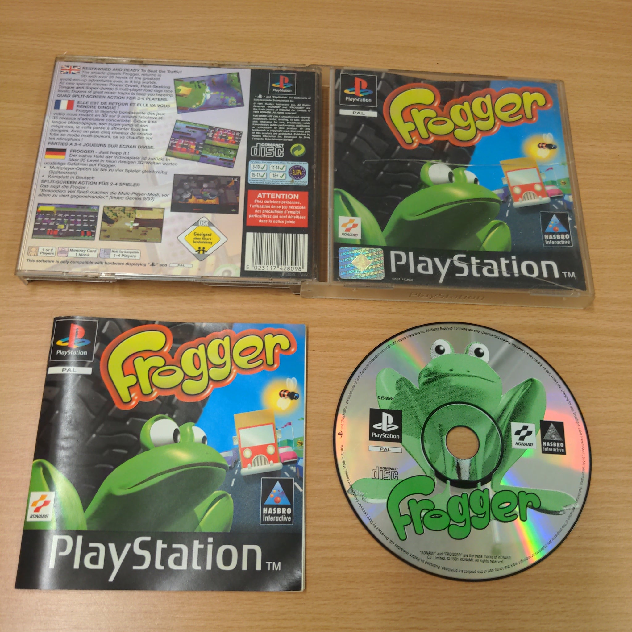 Psone Frogger Frogger Sony PS1 game – retro game store uk - 8BitBeyond.com