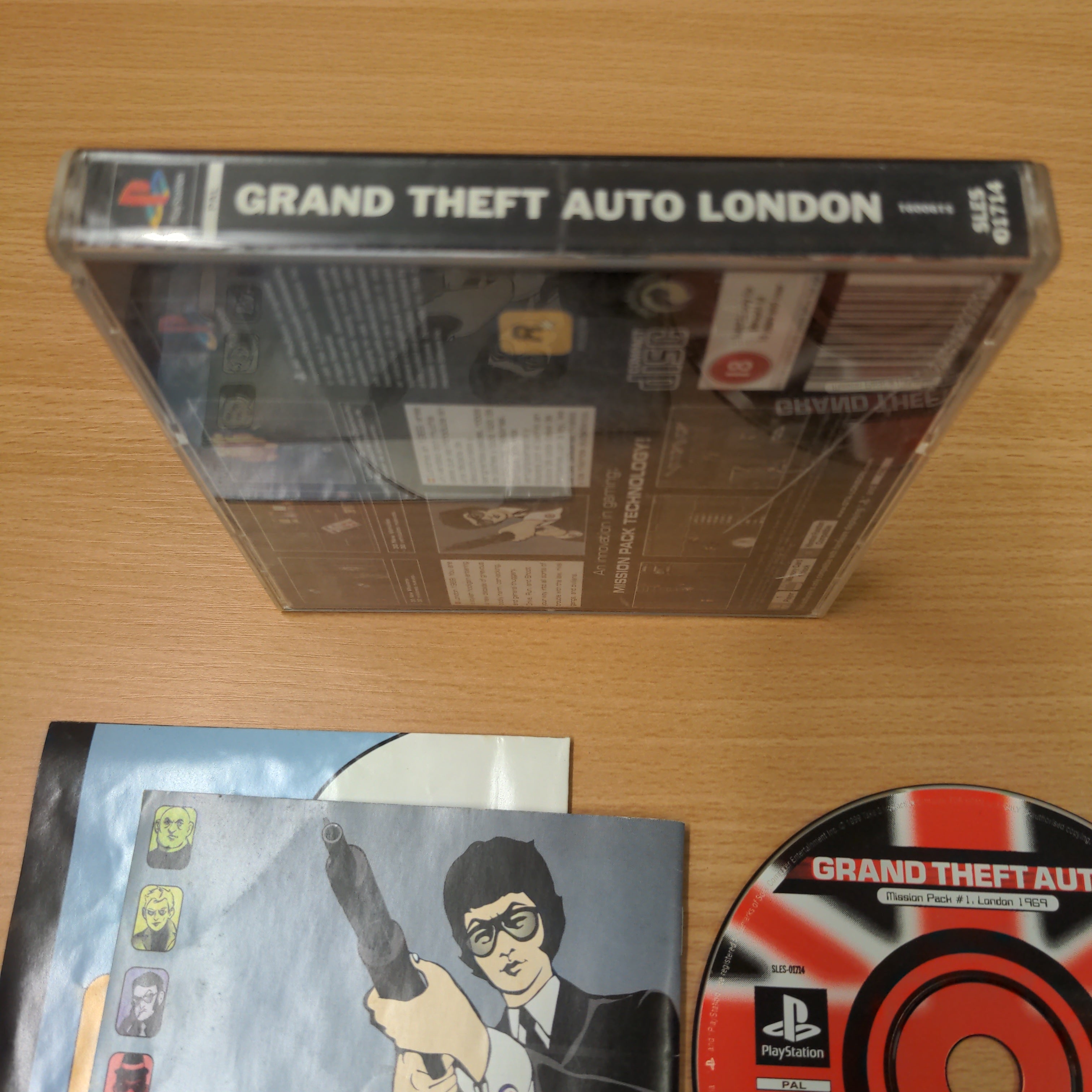 Grand Theft Auto Mission Pack #1 London Sony PS1 game