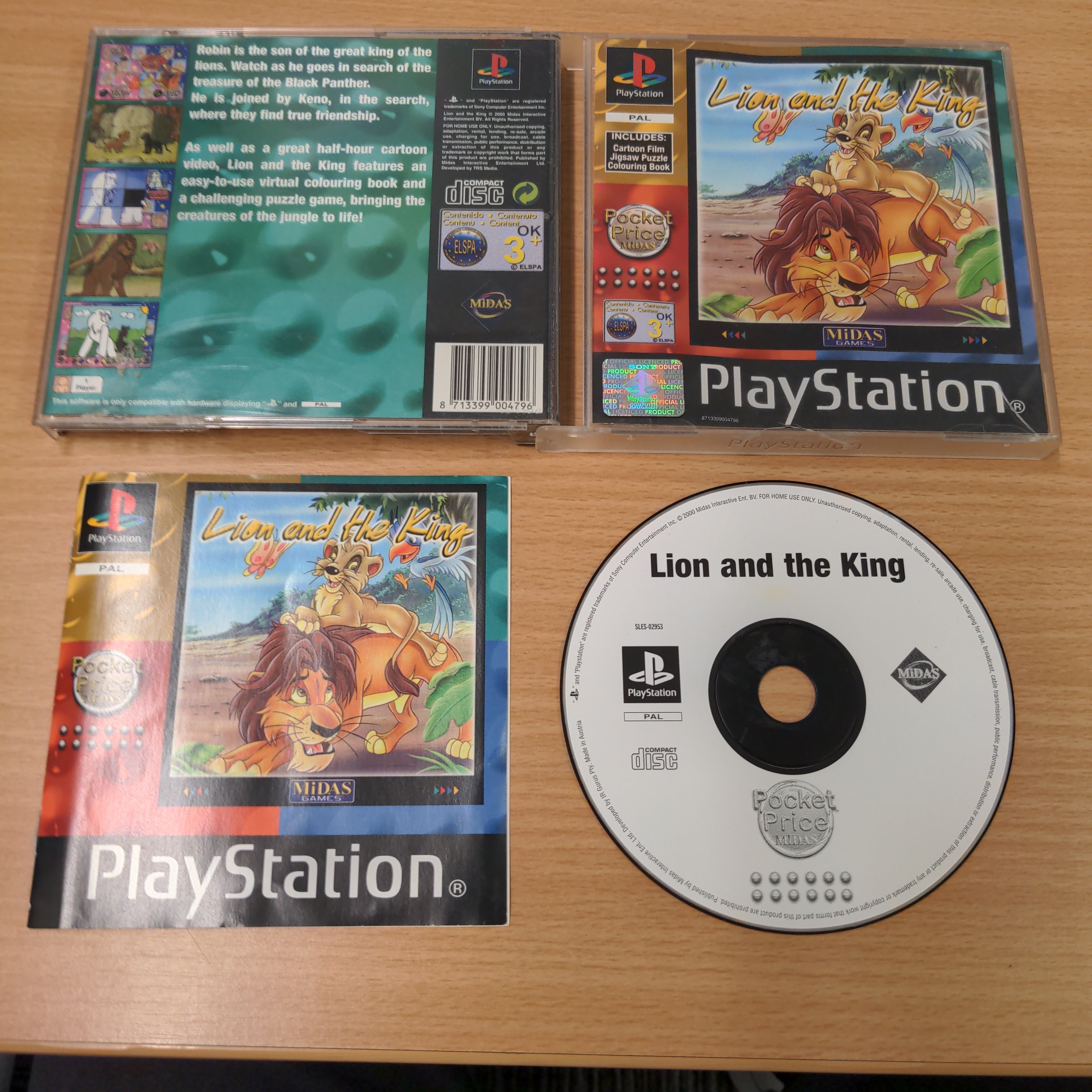 Lion and the King Sony PS1 game