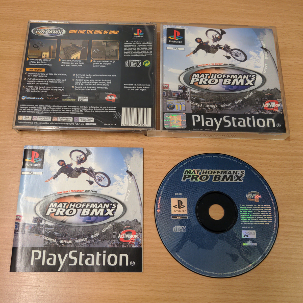 Mat Hoffman Pro BMX PS1 sans notice Mat Hoffman Pro BMX PS1 sans notice