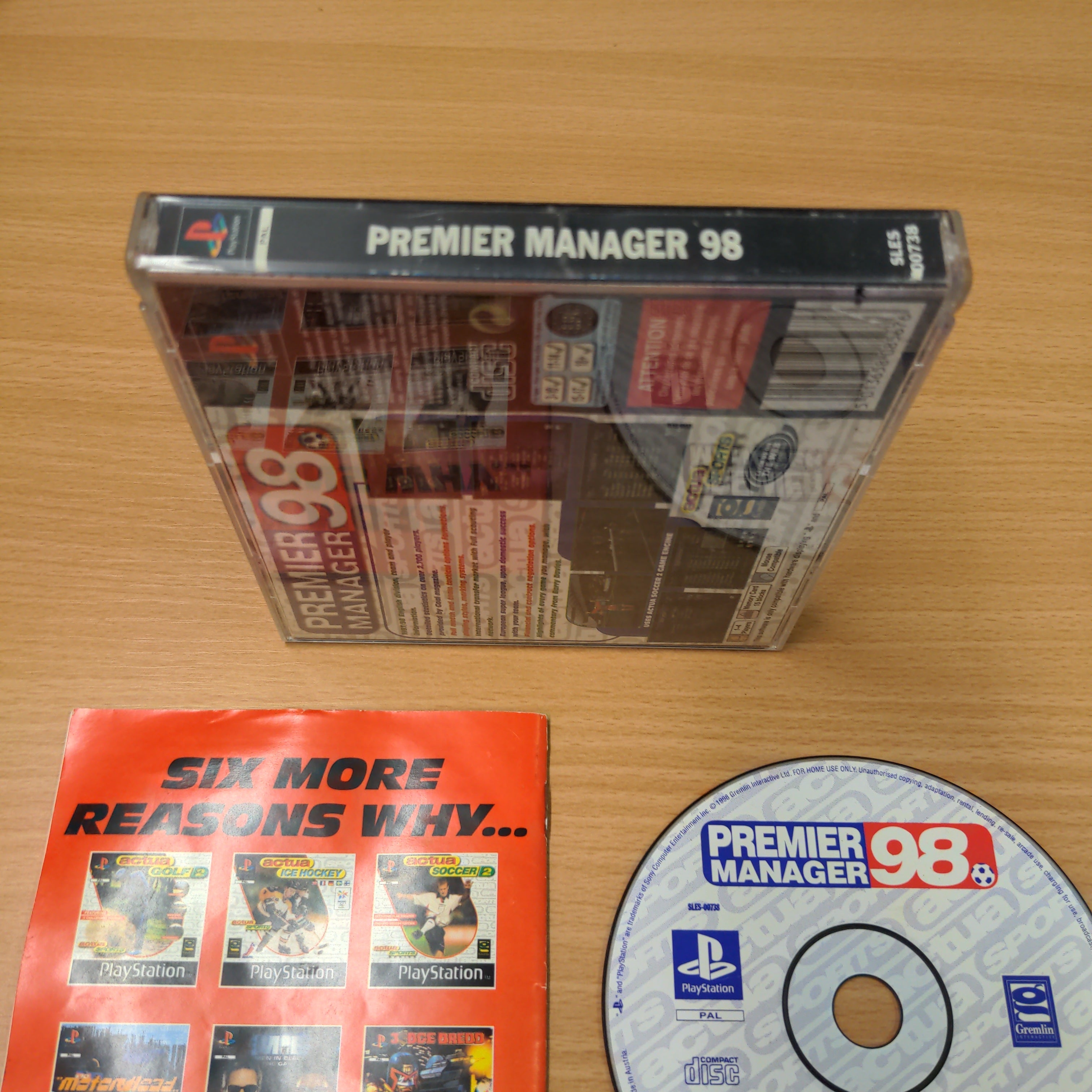 Premier Manager 98 Sony PS1 game