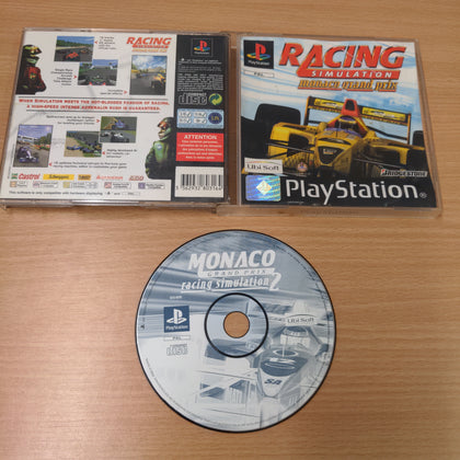 Racing Simulation Monaco Grand Prix Sony PS1 game