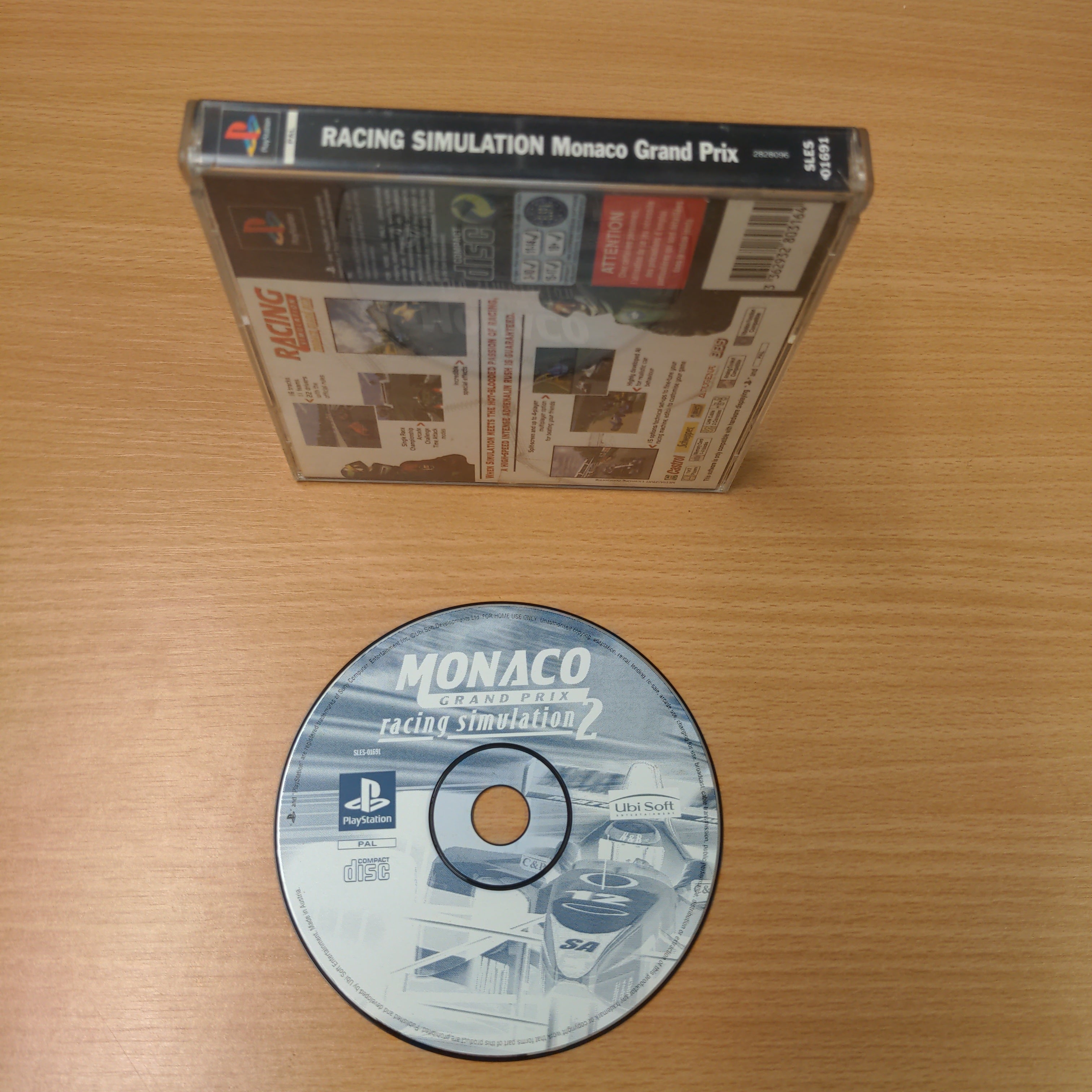 Racing Simulation Monaco Grand Prix Sony PS1 game
