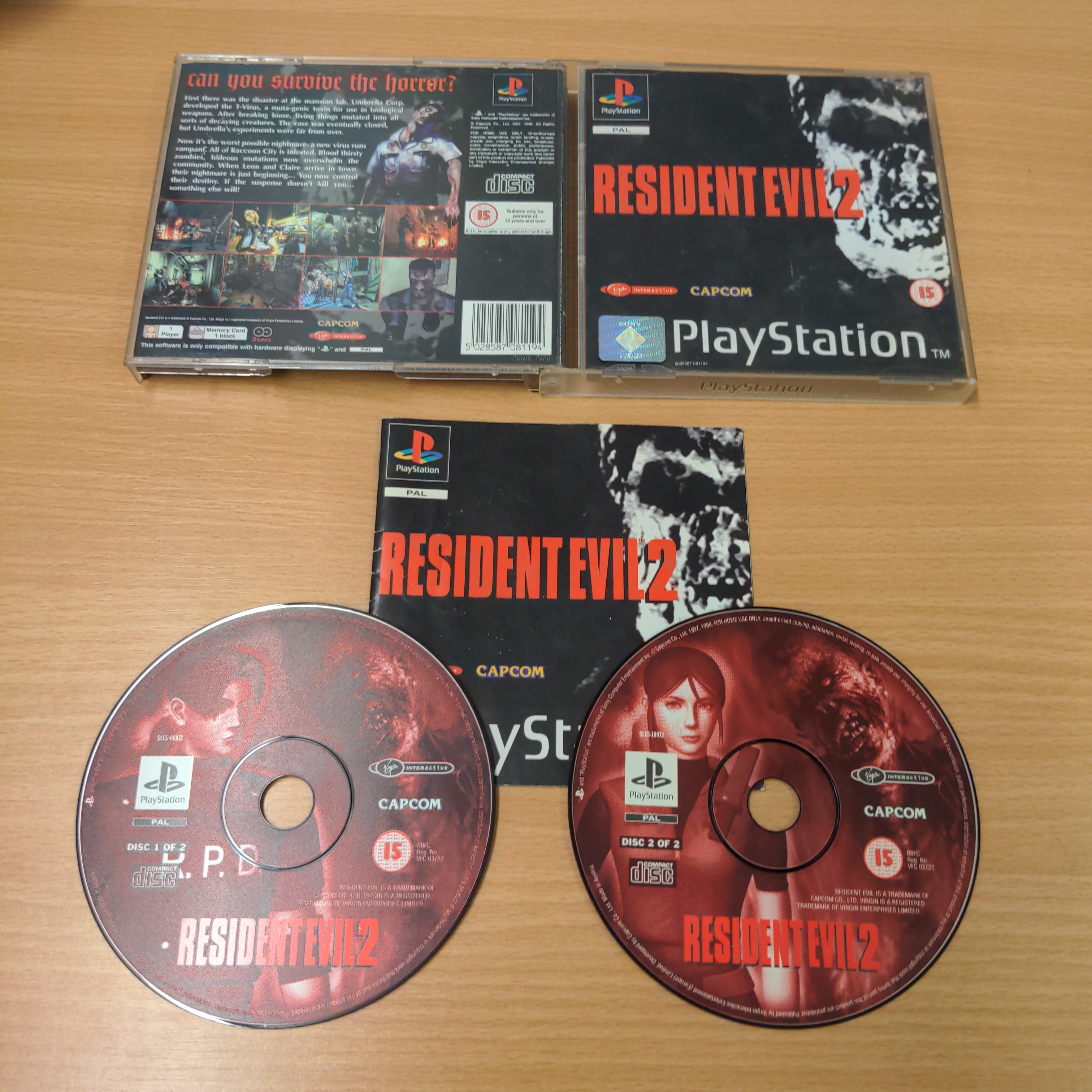 Resident evil 2 PS1 game complete