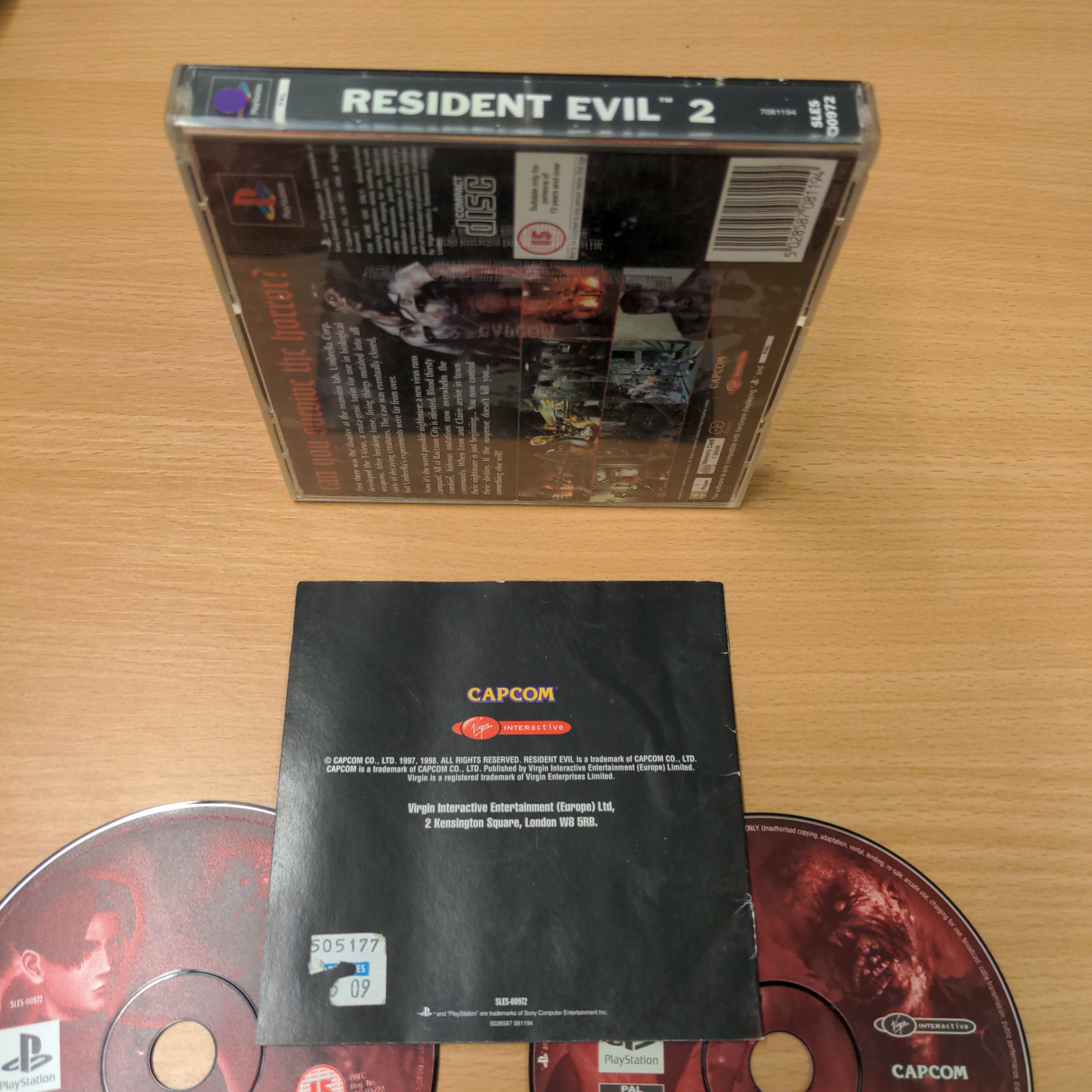 Resident evil 2 PS1 game complete