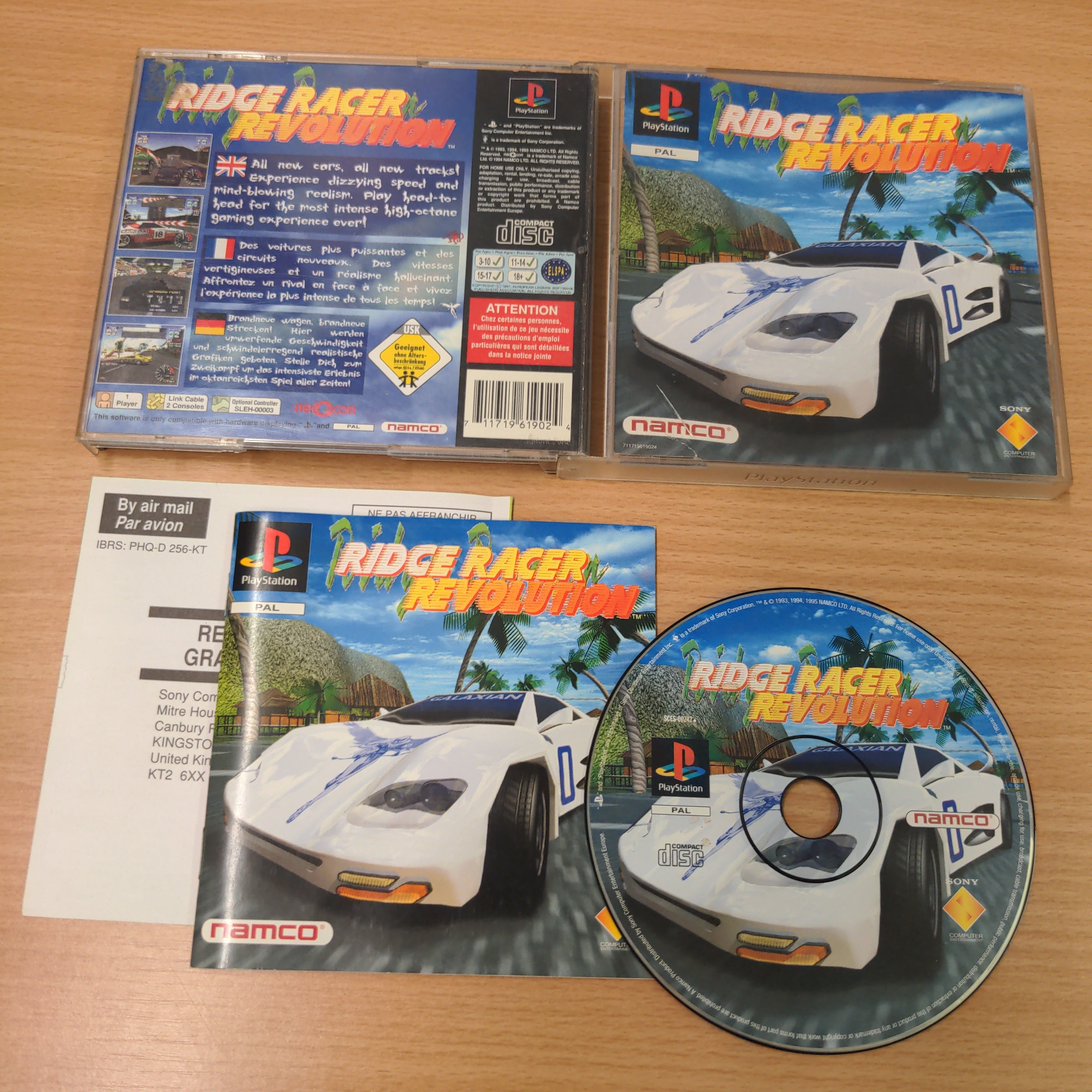 Ridge Racer Revolution Sony PS1 game – retro game store uk - 8BitBeyond.com