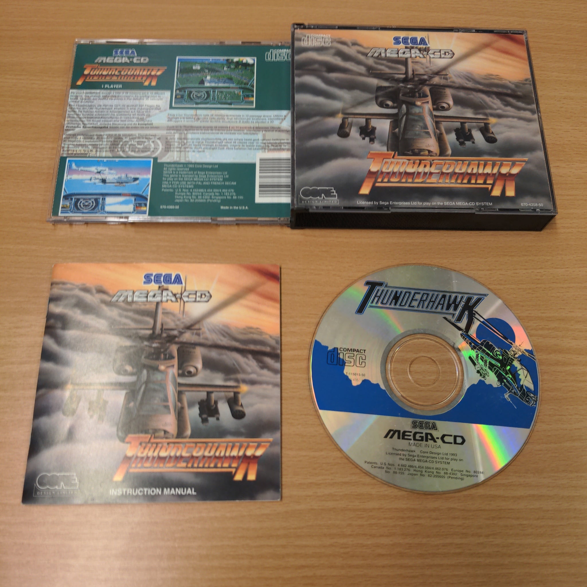 Thunderhawk Sega Mega-CD game