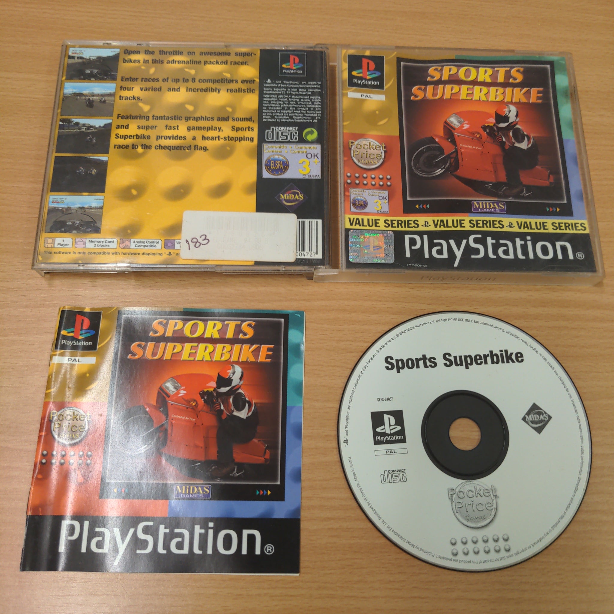Sports Superbike (Value Series) Sony PS1 game