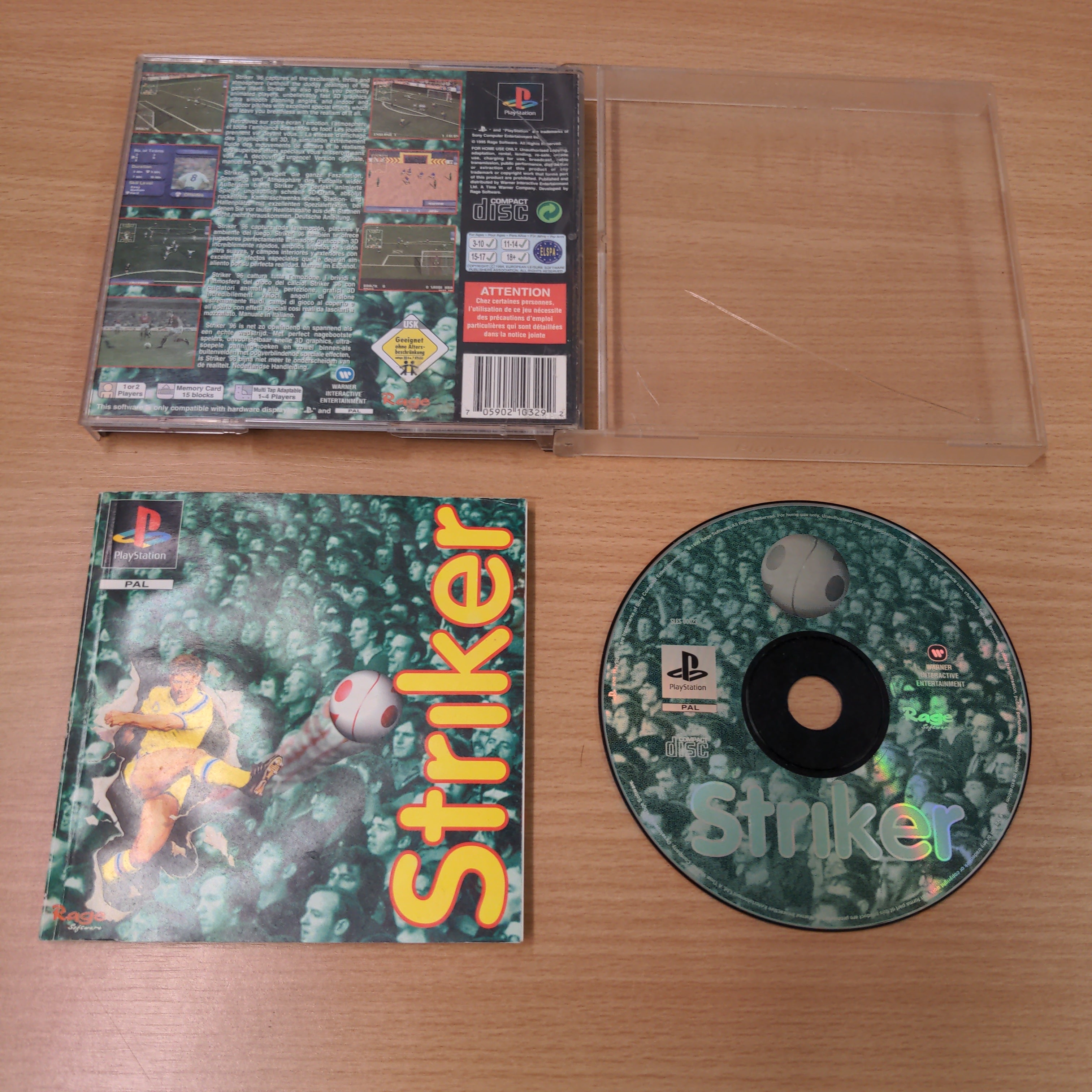 Striker '96 Sony PS1 game