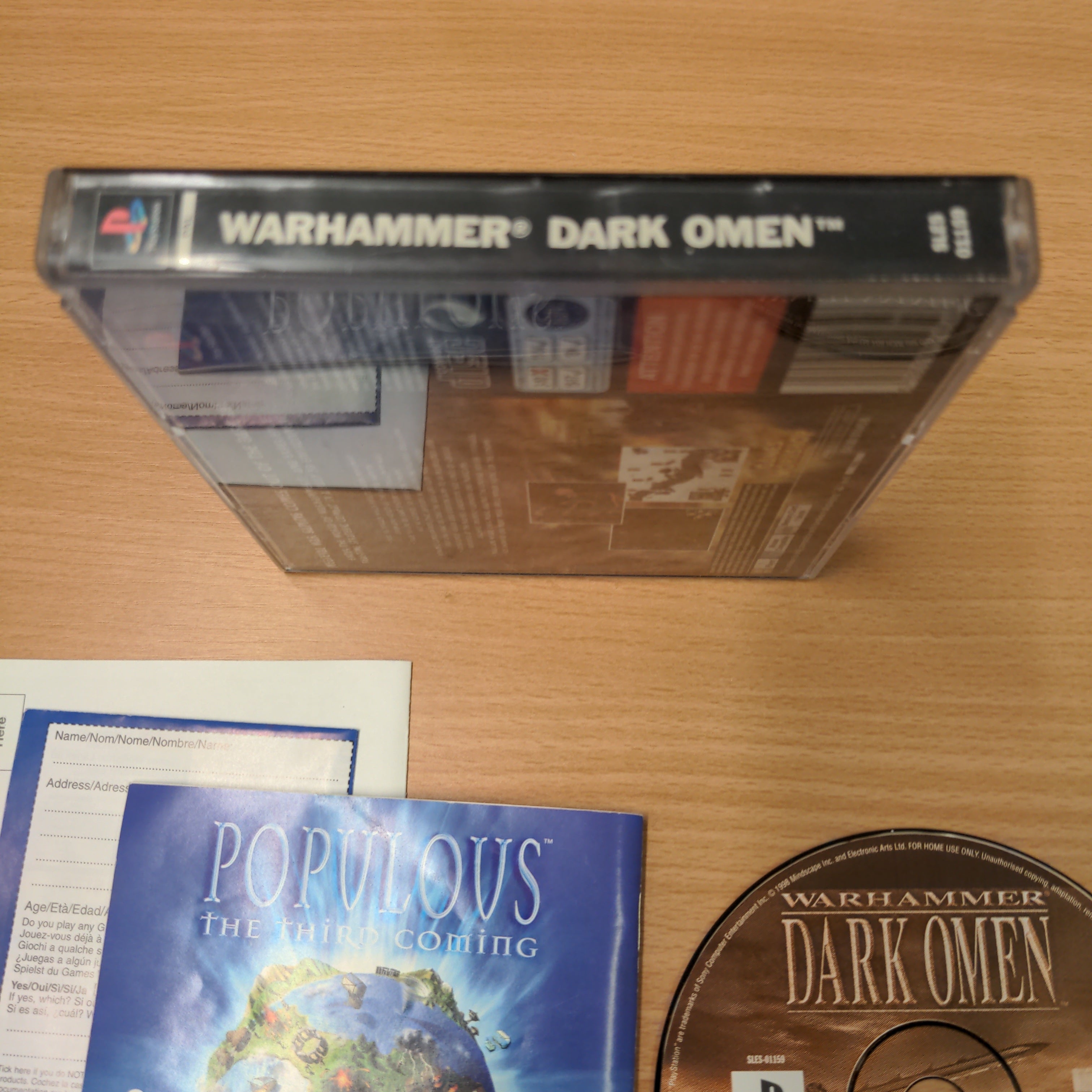 Warhammer Dark Omen Sony PS1 game