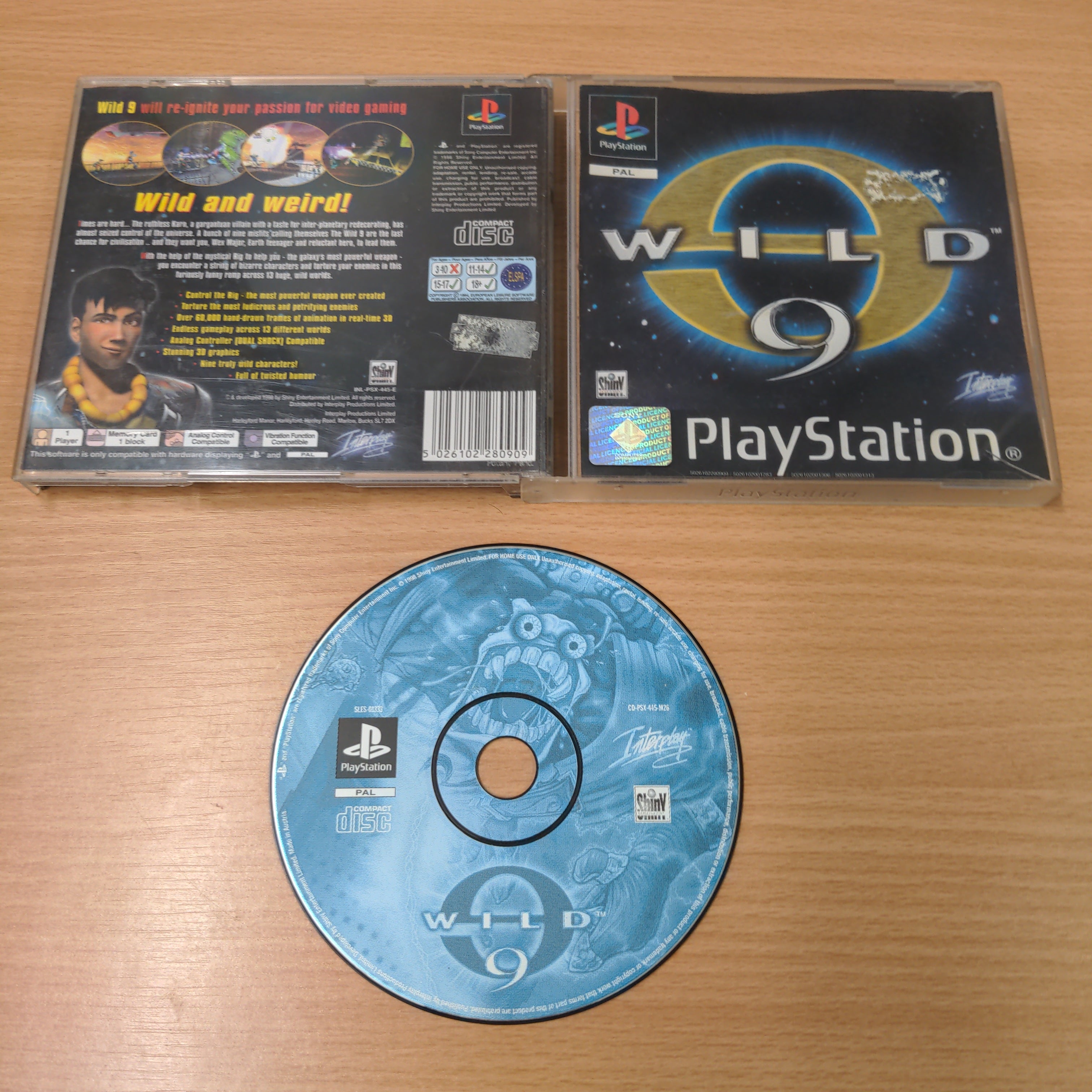 Wild 9 Sony PS1 game – retro game store uk - 8BitBeyond.com