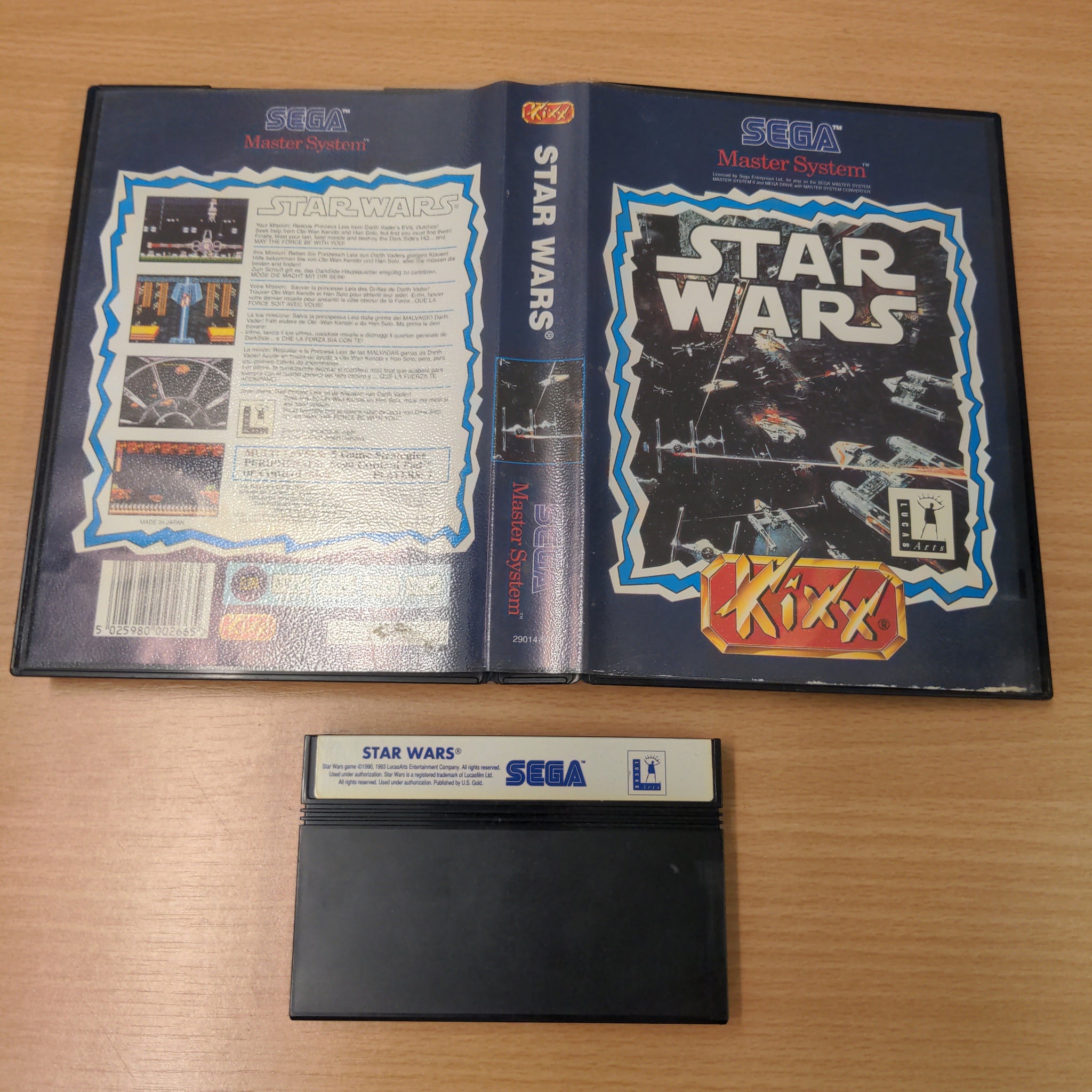 Star Wars (Kixx) Sega Master System  game