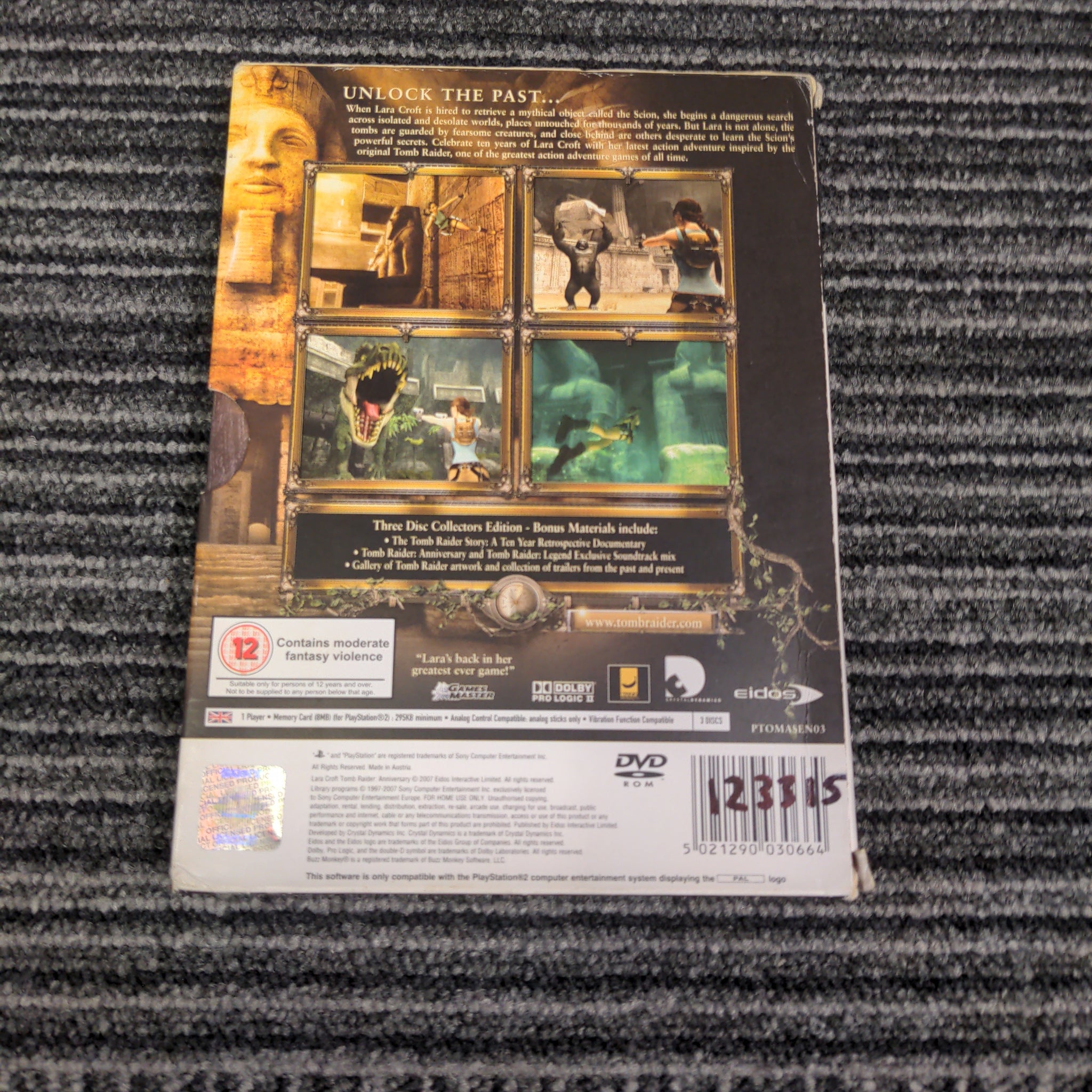 Tomb Raider Anniversary Collector's Edition Sony PS2 game