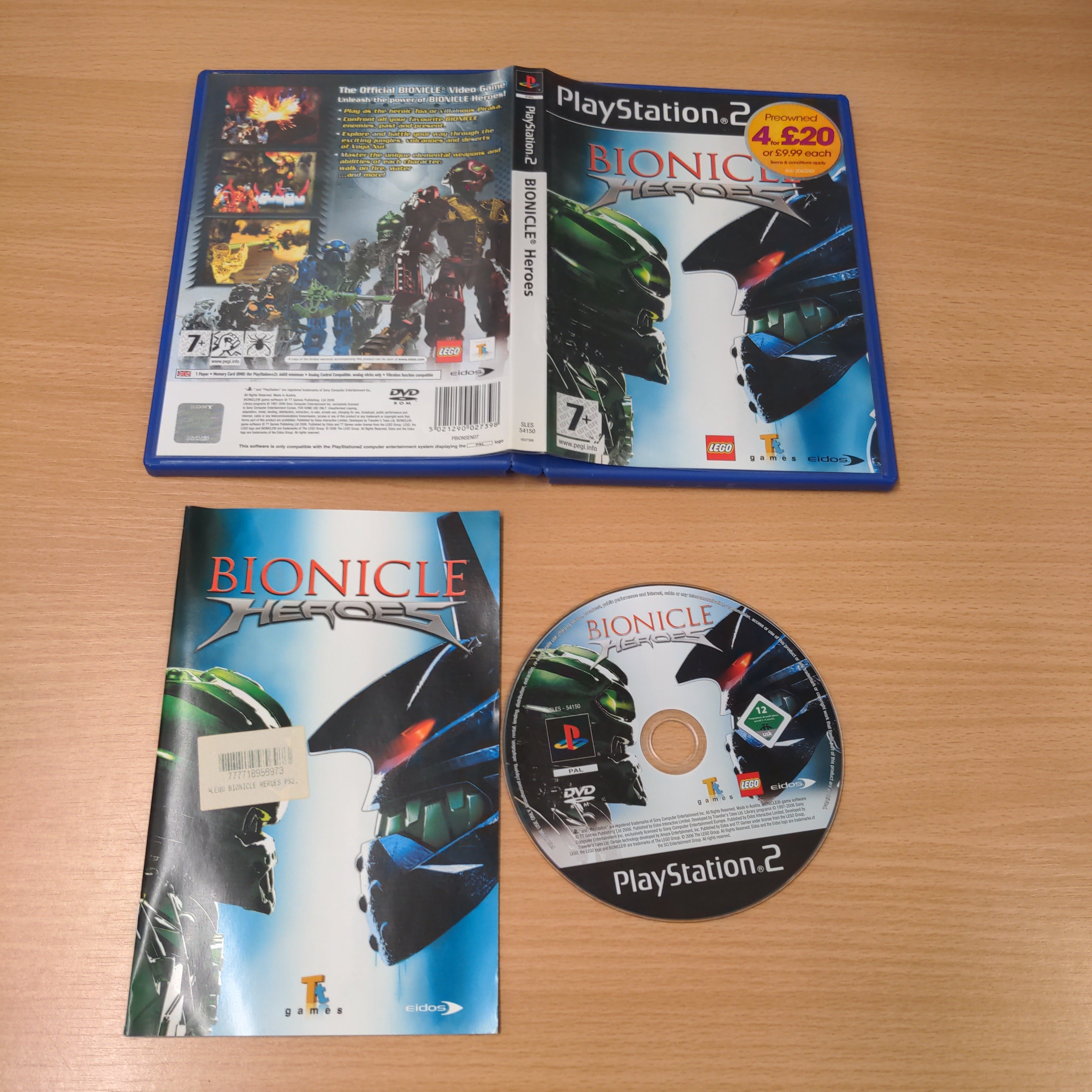Bionicle Heroes Lego Sony ps2 game