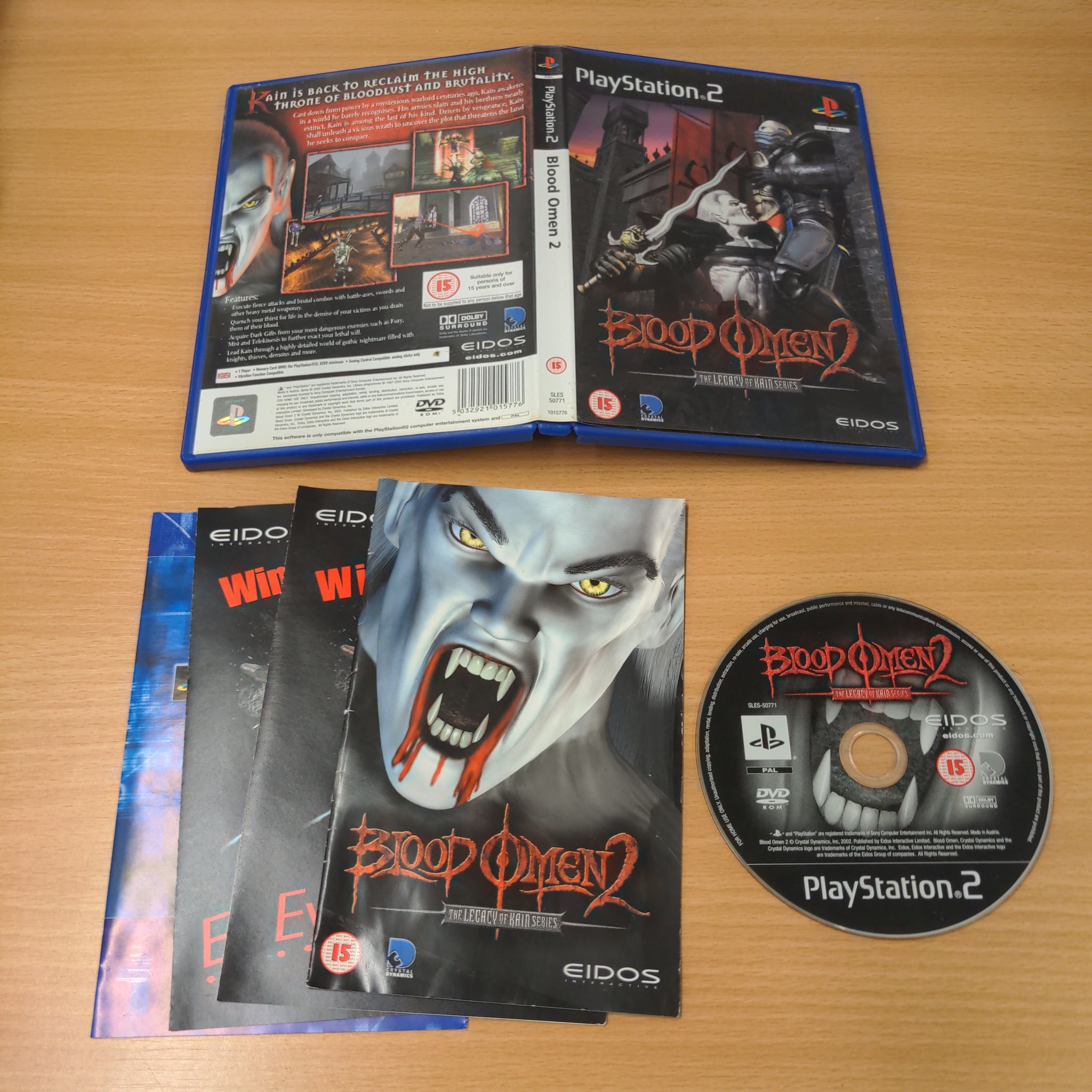 Blood Omen 2: The Legacy of Kain Series Sony PS2 game – retro game