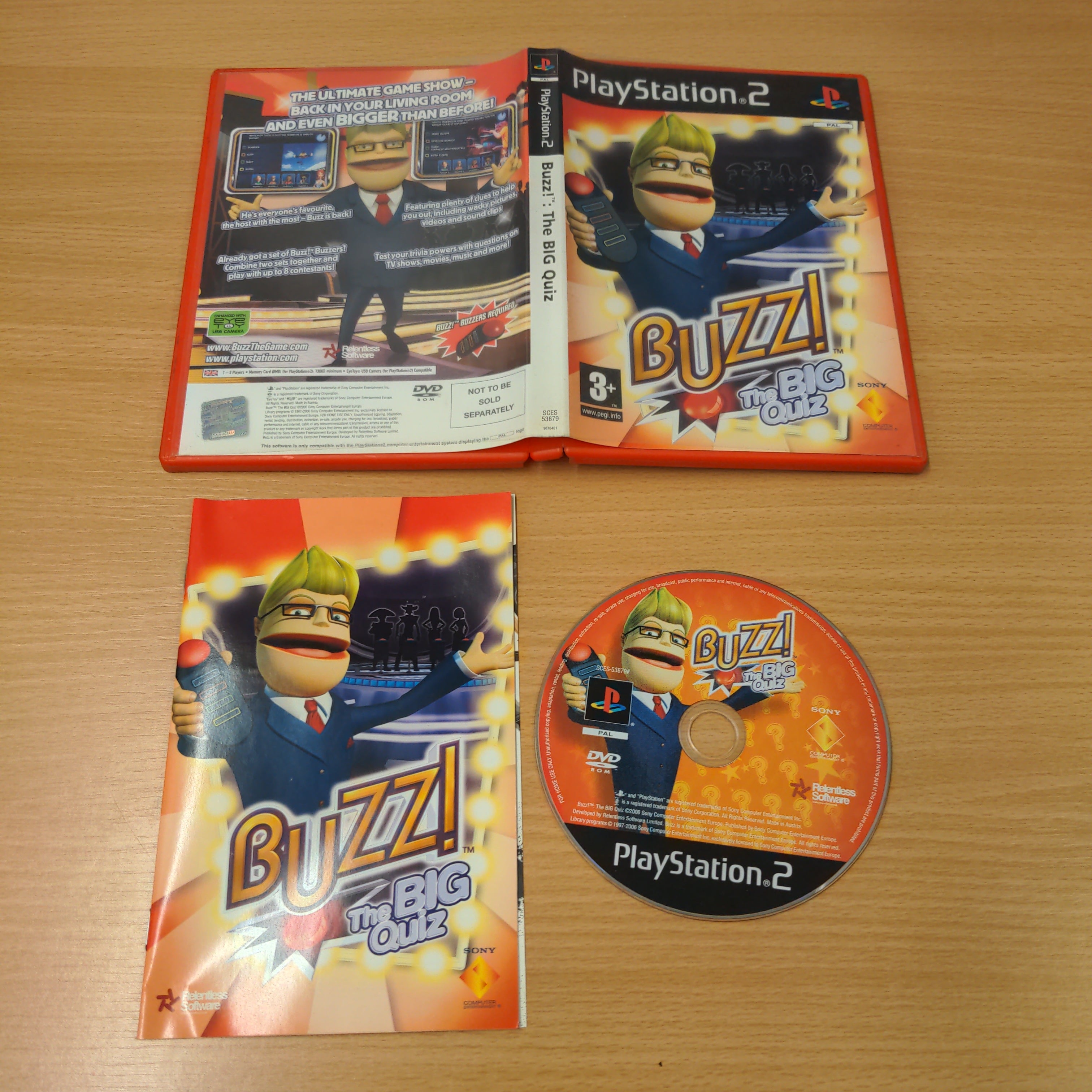 Buzz: The Big Quiz Sony PS2 game – retro game store uk - 8BitBeyond.com
