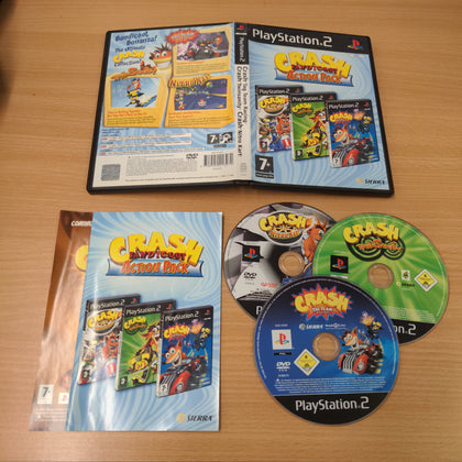 Crash Bandicoot Action Pack (Crash Team Racing, Crash Twinsanity, Crash Nitro Kart) Sony PS2 game