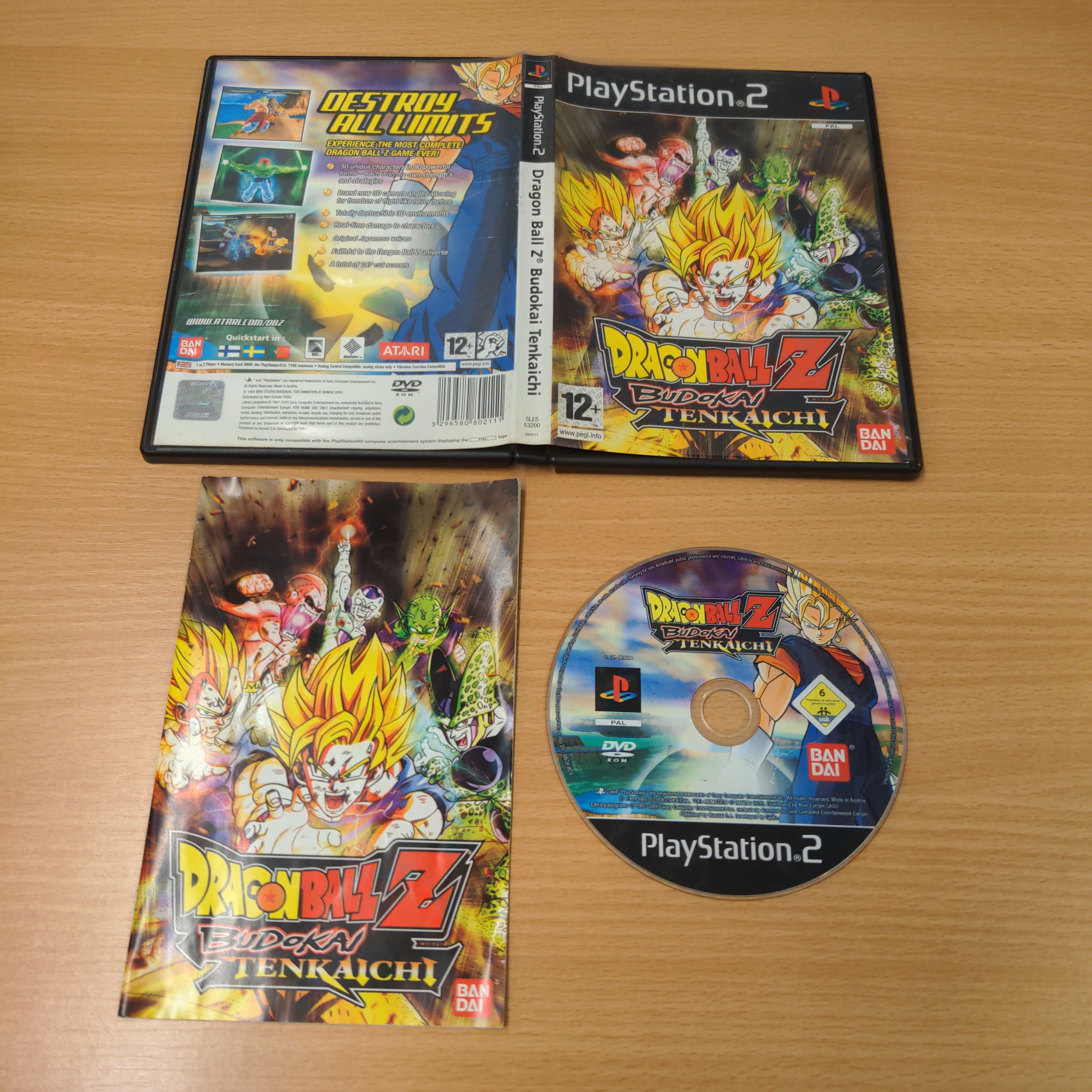 Dragonball Z Budokai Tenkaichi Sony PS2 game