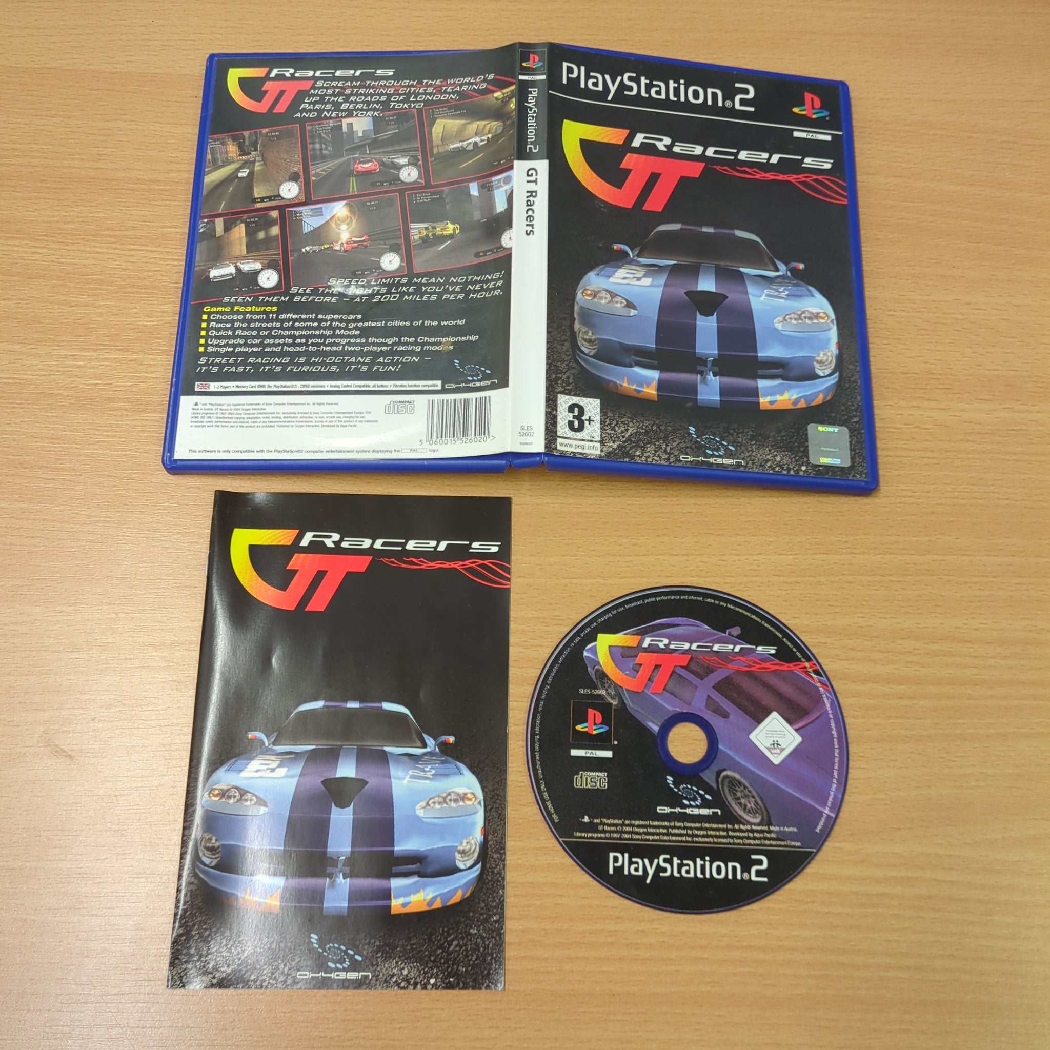 GT RACERS SONY PLAYSTATION 2 PS2 EDITION FR IT ESP PAL COMPLET GT RACERS SONY PLAYSTATION 2 PS2 EDITION FR IT ESP PAL COMPLET