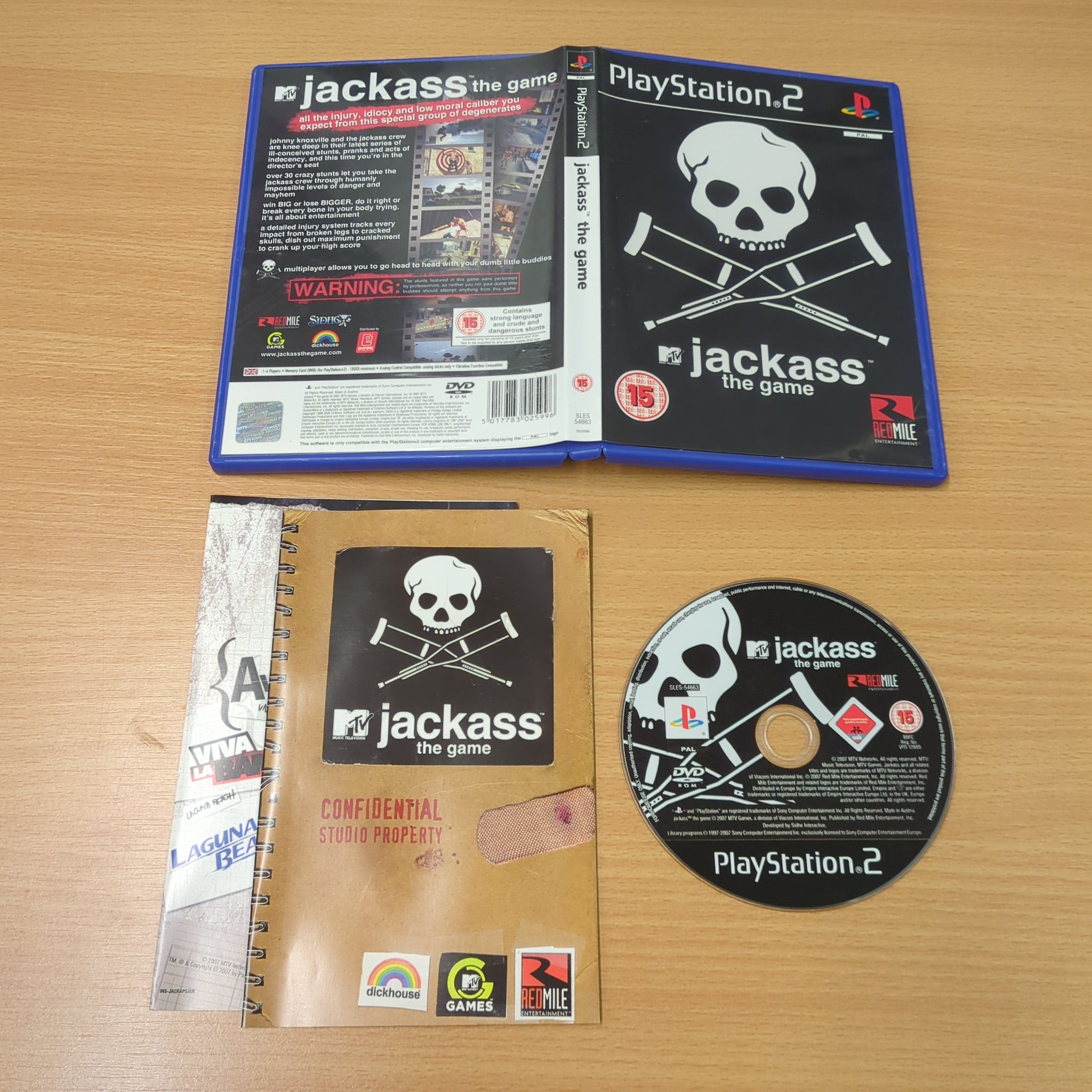 Jackass The Game Sony PS2 game retro game store uk 8BitBeyond