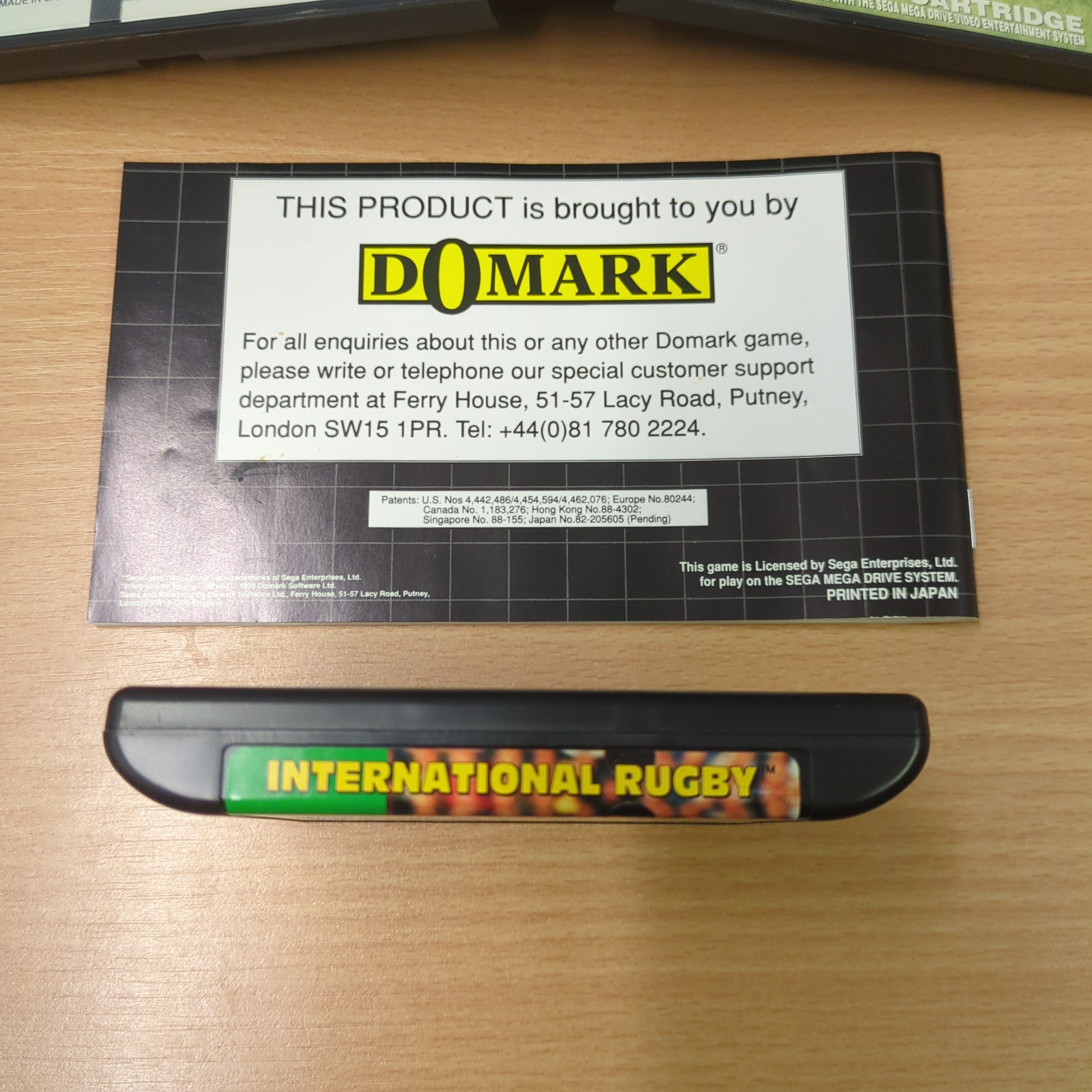 International Rugby Sega Mega Drive game