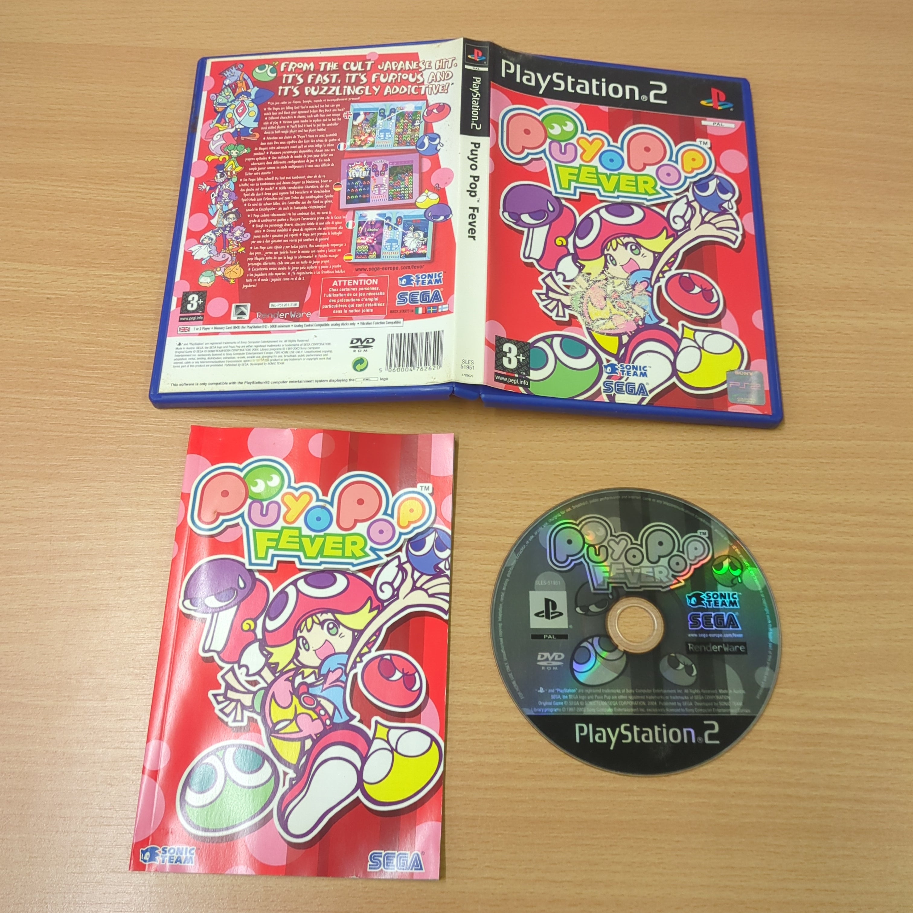 Puyo Pop Fever Sony PS2 game