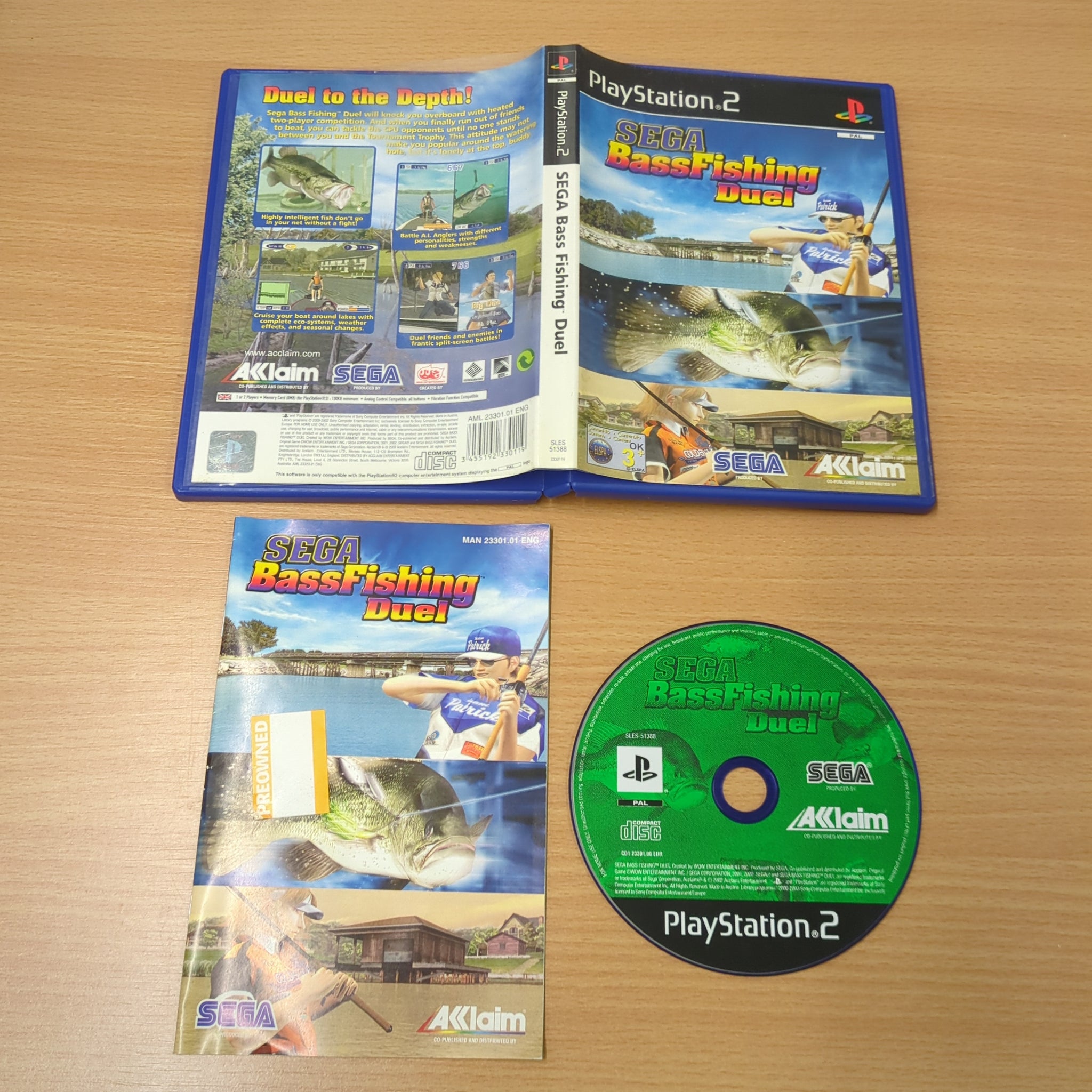 Sega Bass Fishing Duel Sony PS2 game – retro game store uk