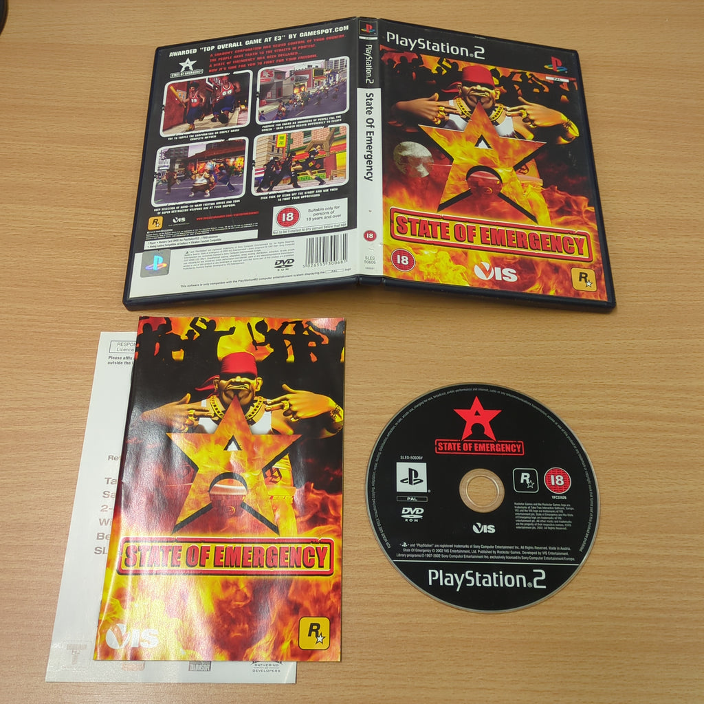 STATE OF EMERGENCY 北米版 PlayStation2 PS2 STATE OF EMERGENCY 1&2