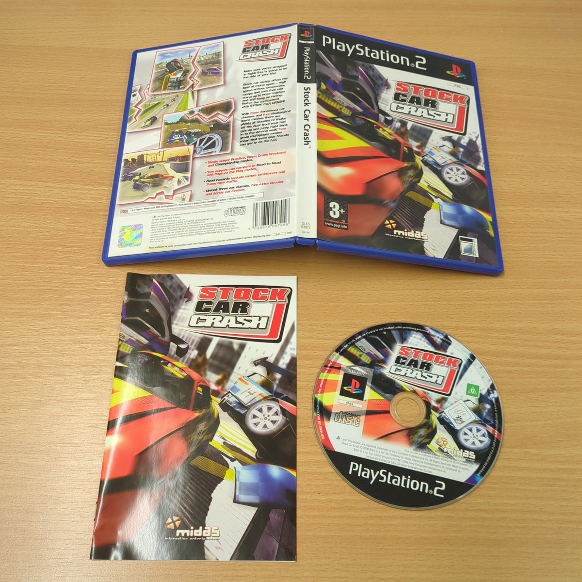 Stock Car Crash Sony PS2 game – retro game store uk - 8BitBeyond.com