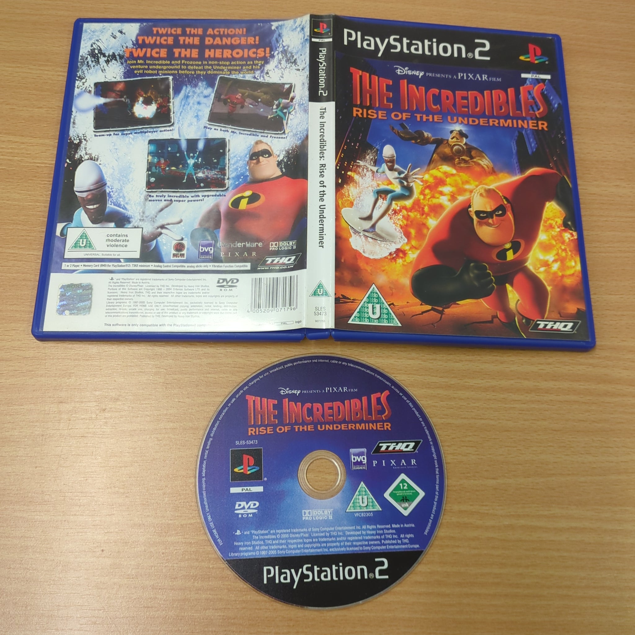 The Incredibles Rise of the Underminer Sony PS2 game retro game store uk 8BitBeyond