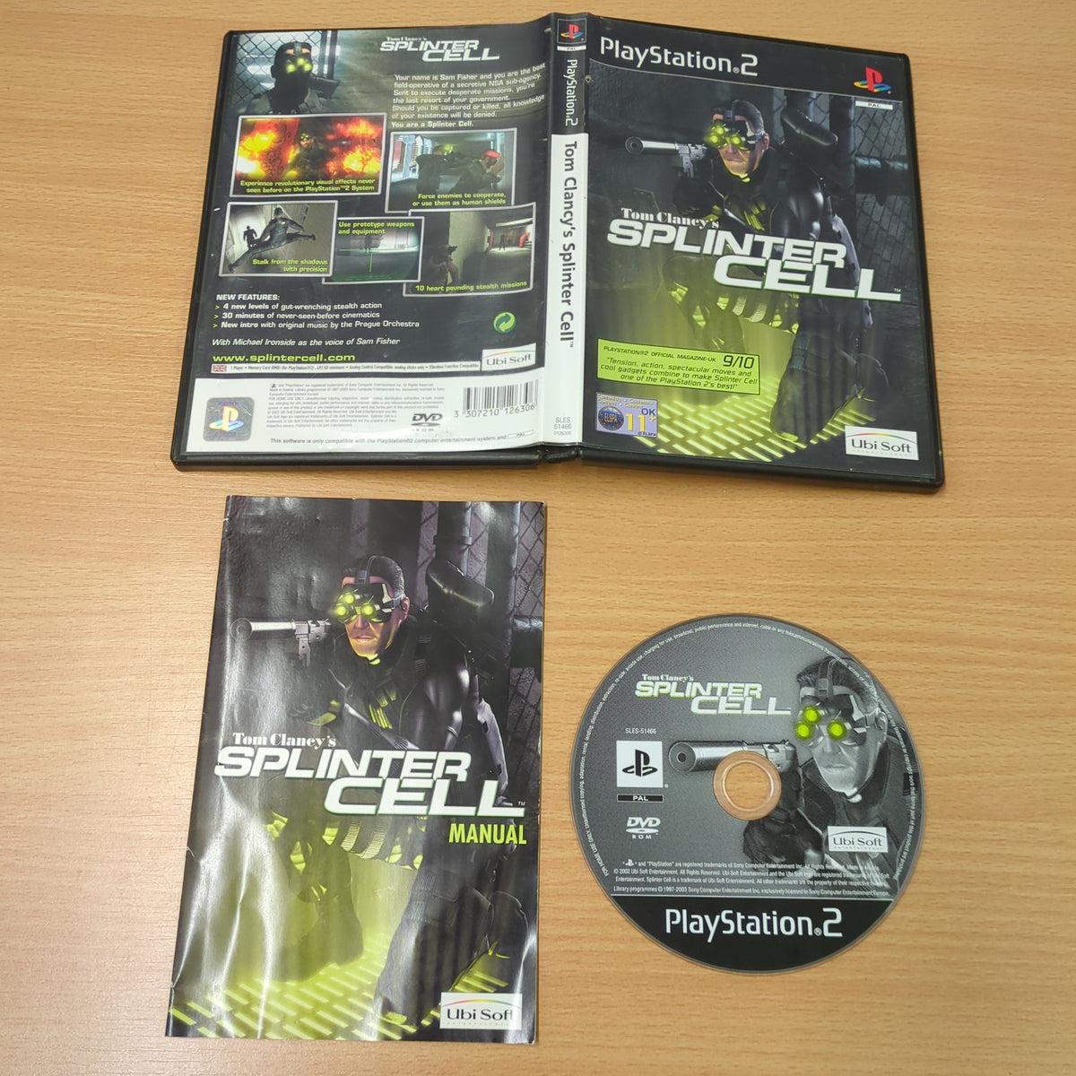 Tom Clancy's Splinter Cell Sony PS2 game – retro game store uk ...