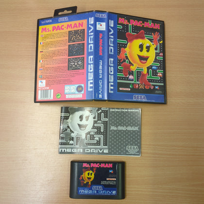 Ms Pac Man Sega Mega Drive game complete