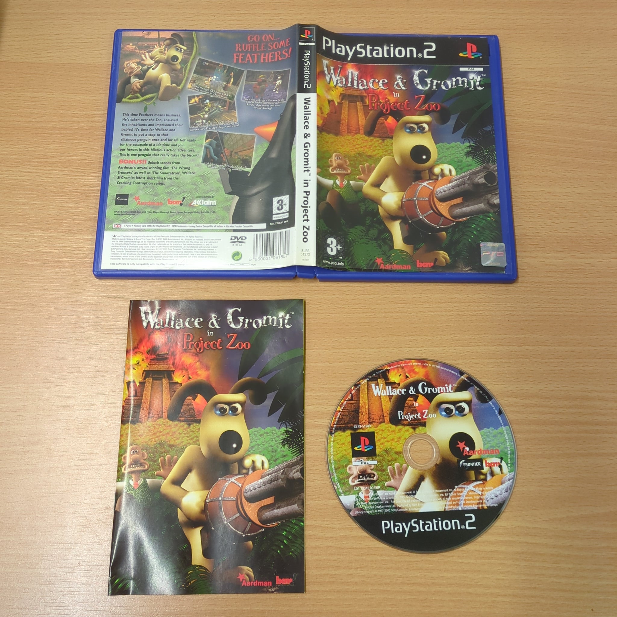 Wallace & Gromit in Project Zoo Sony PS2 game retro game store uk