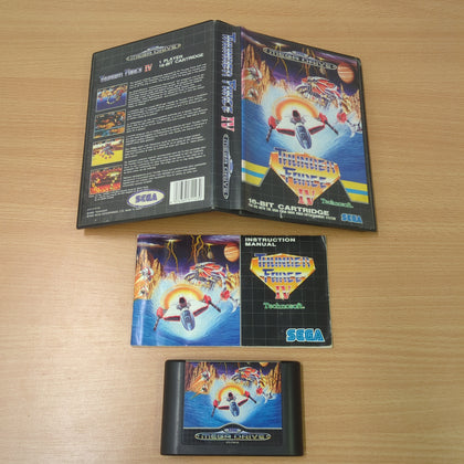 Thunder Force 4 IV Sega Mega Drive game complete